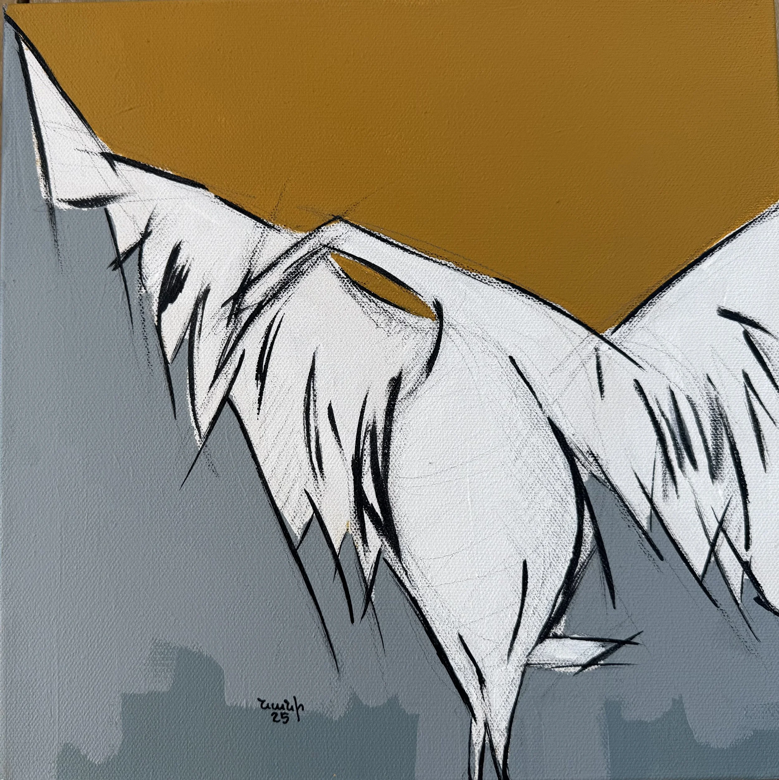 Gentle Reflection 
12" x 12" - 2025 - Acrylic on canvas