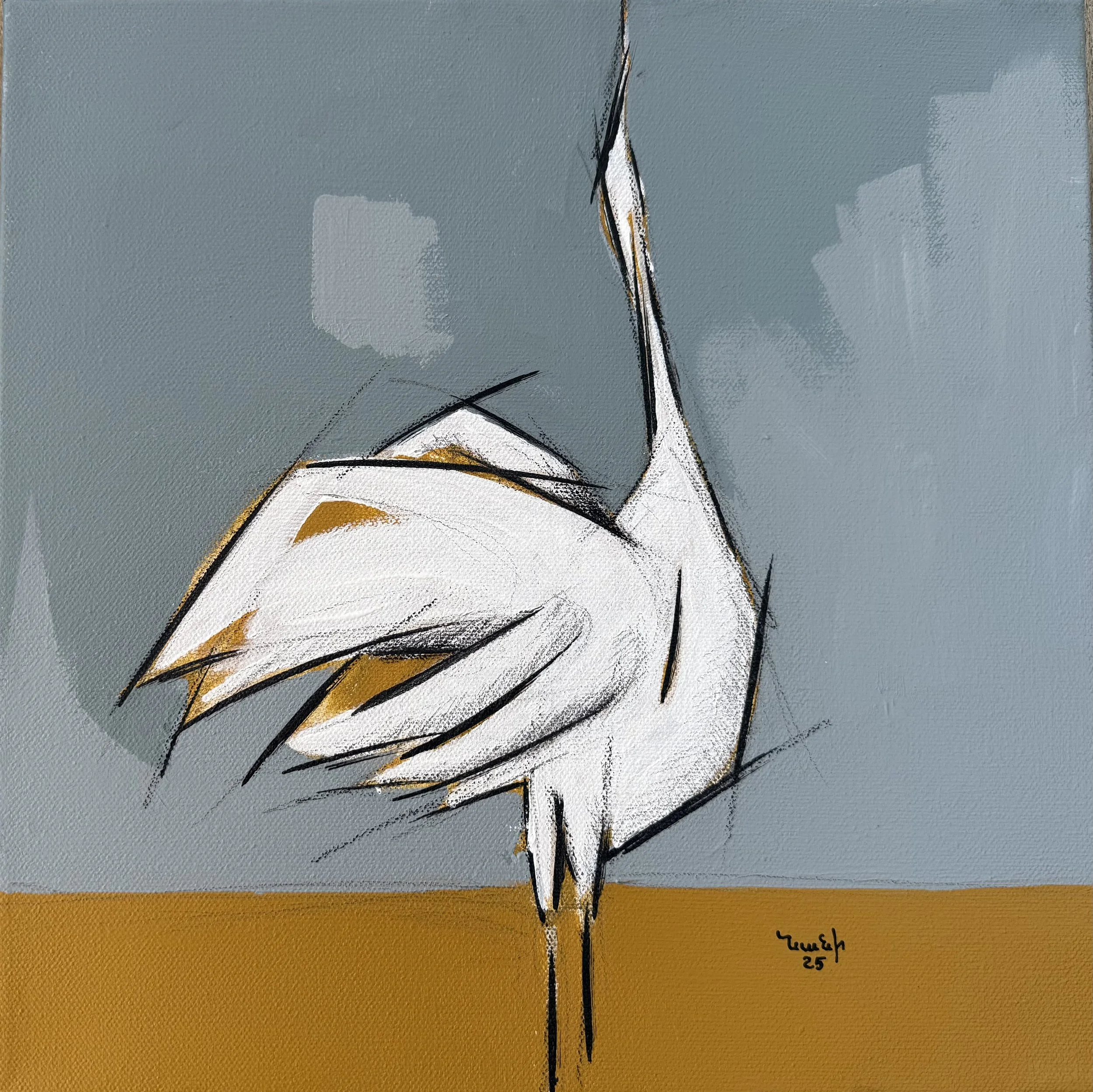 Reaching The Sky 
12" x 12" - 2025 - Acrylic on canvas