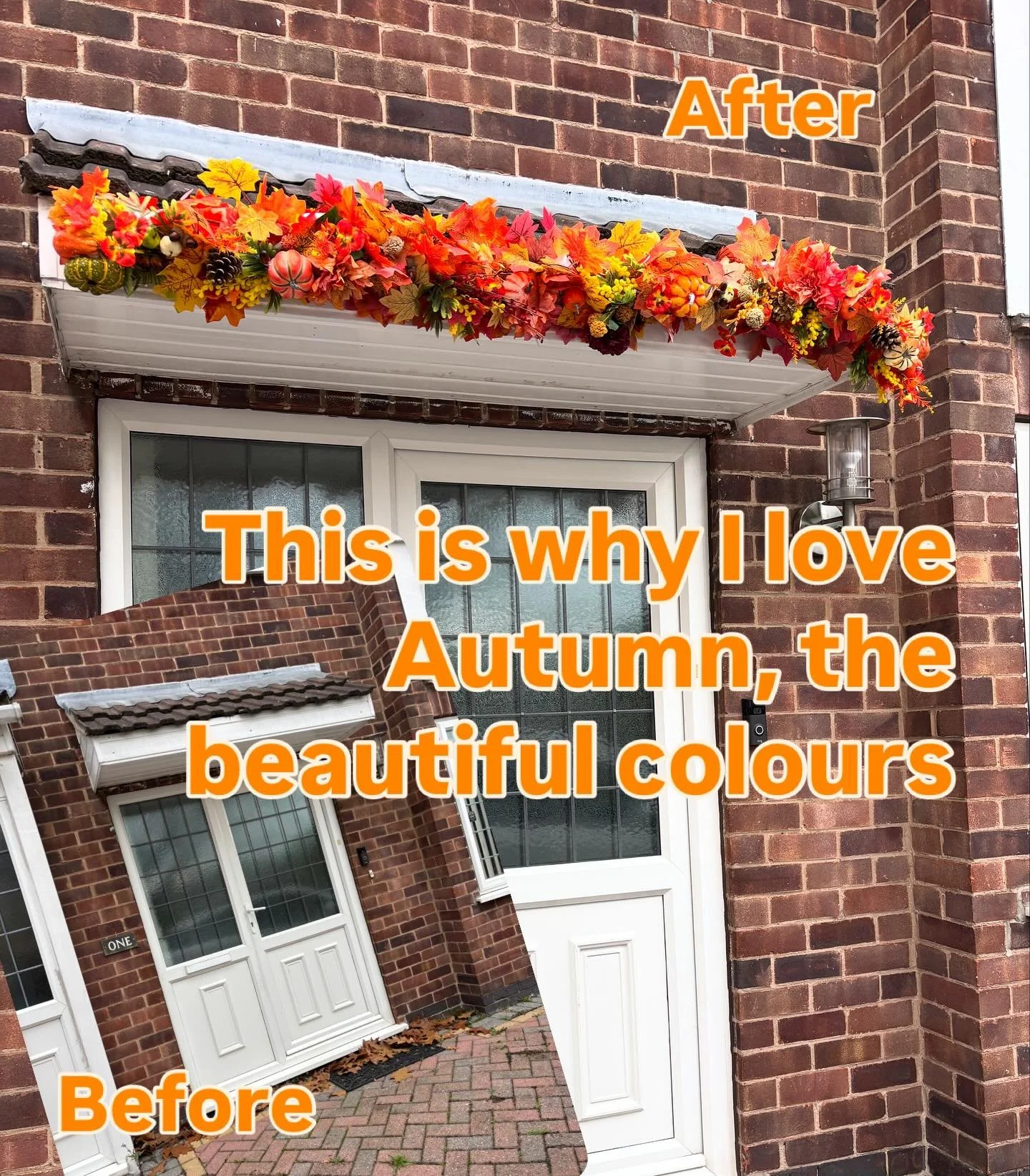 Autumn has the most amazing colours. If you want something fabulous for Christmas get in touch soon. #autumncolours #seasonalstyling #christmasdoorway #christmasdecor🎄