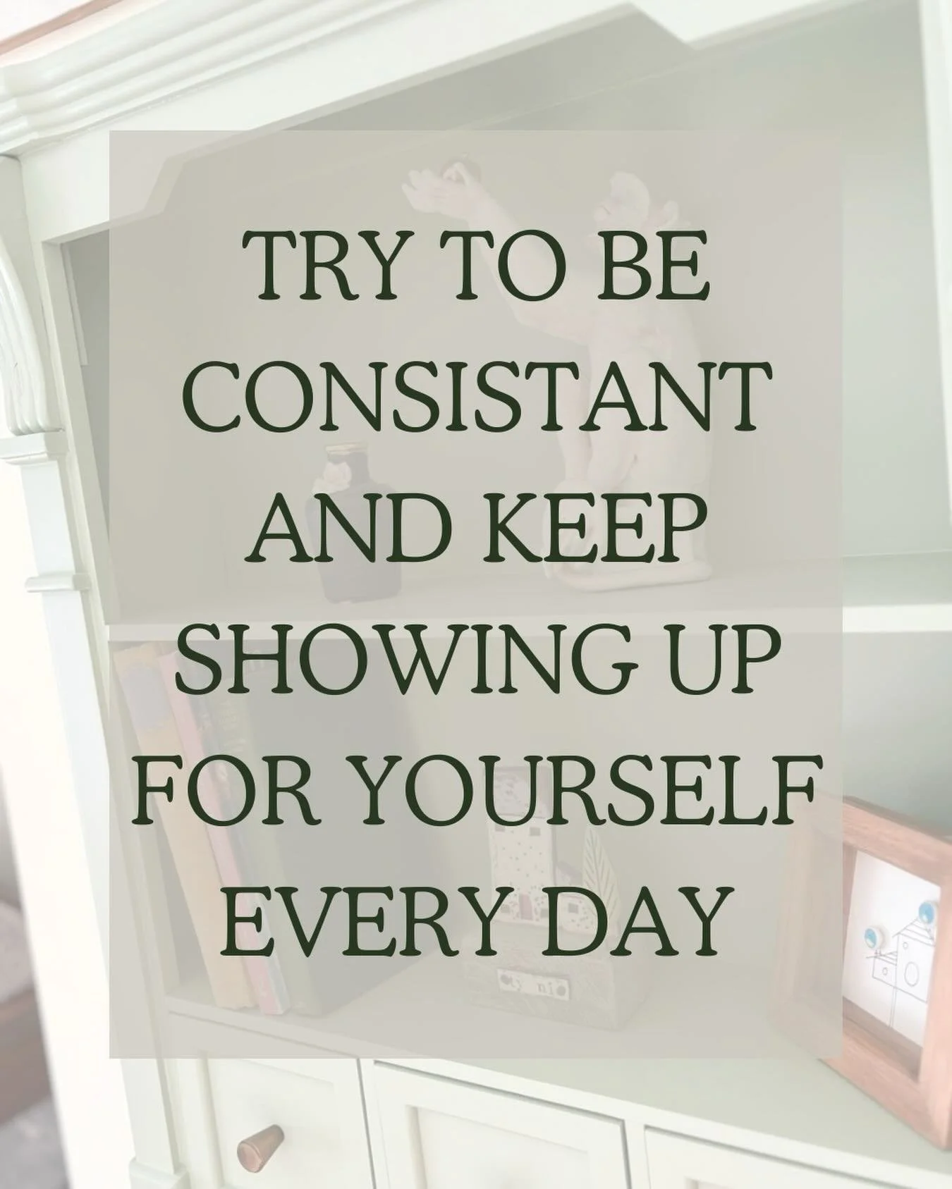This doesn&rsquo;t mean clear a whole house in a week! No ma&rsquo;am! It means by showing up for yourself you&rsquo;re trying to clear through one space, one drawer, one floor, one cupboard at a time. No time limit, no pressure, just you and your mo