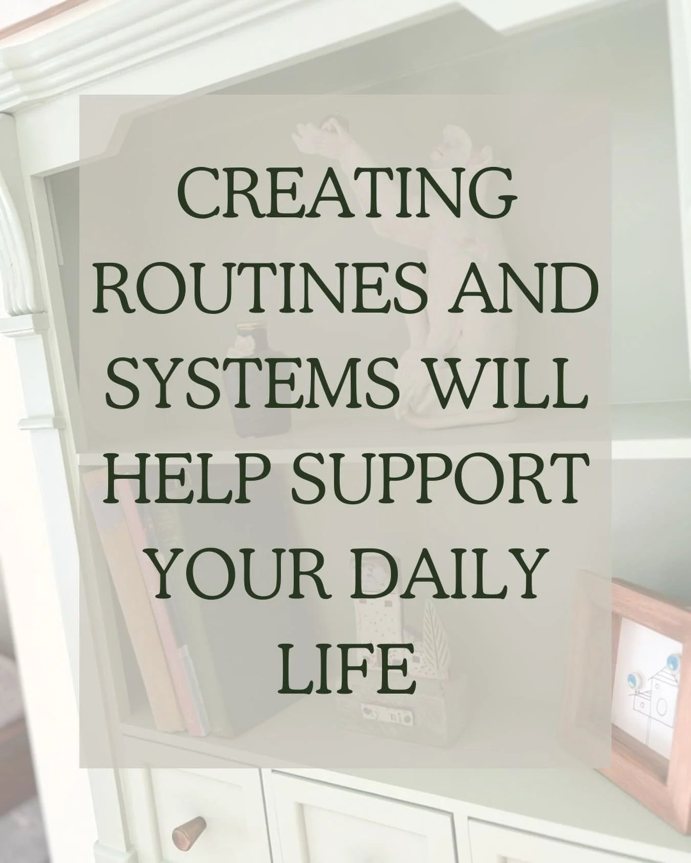 ✨ Decluttering is step one &mdash; systems are what make it last.
Without simple routines in place, clutter always finds its way back. When everything has a home and there&rsquo;s a clear plan to maintain it, your days feel smoother, calmer, and less