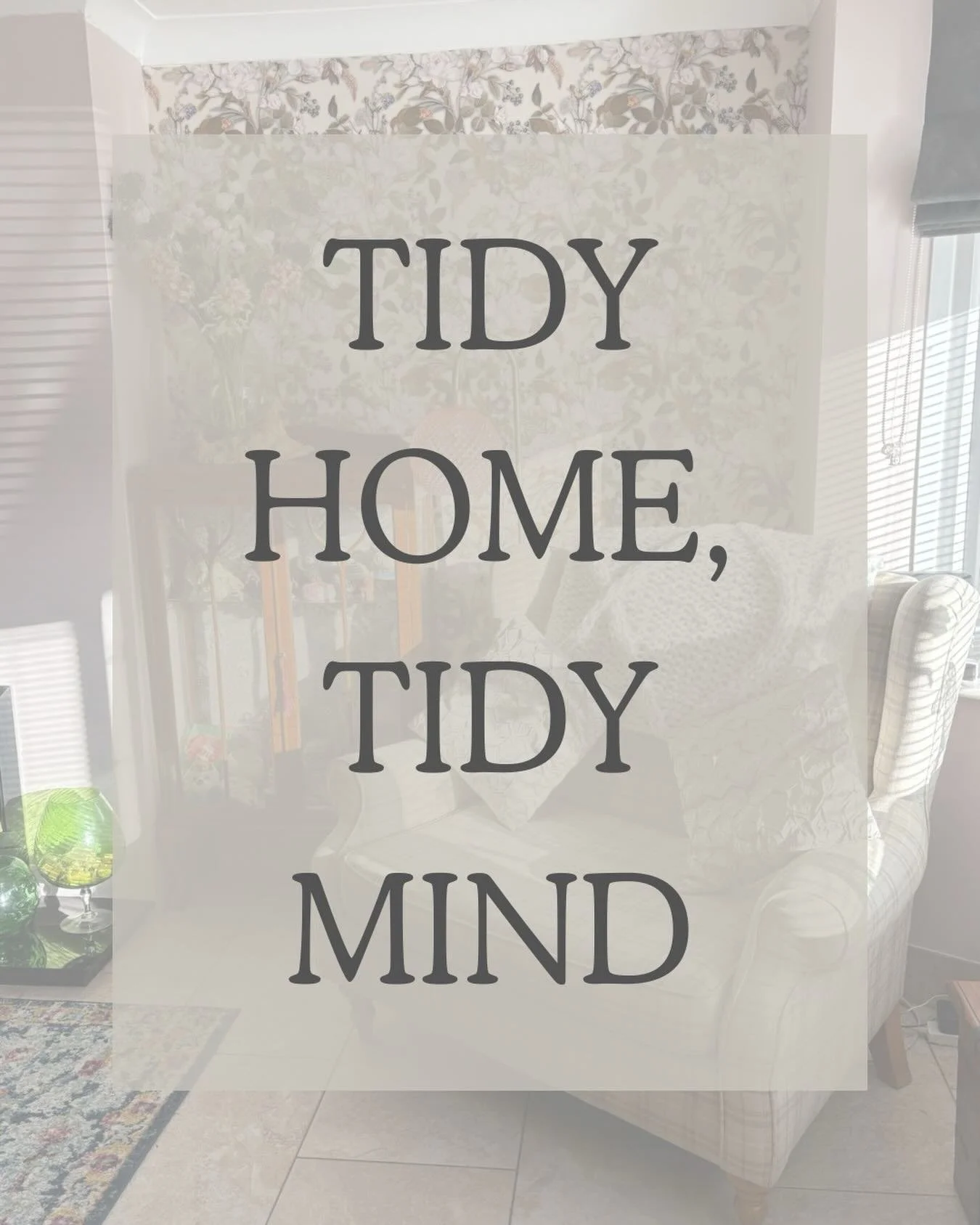 I stand by this for everyone. Doesn&rsquo;t have to be perfectly in any way, just tidy as you see it to calm the mind #tidy #organise #clutter #declutter #derbyb