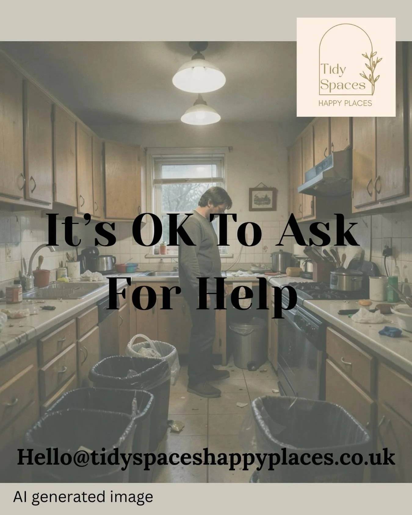 There&rsquo;s no shame in needing help with your space.

Life gets busy, things build up&mdash;and that&rsquo;s completely normal.

What matters is taking that first step toward change 💫

Ready when you are: 
📩 hello@tidyspaceshappyplaces.co.uk 
📞
