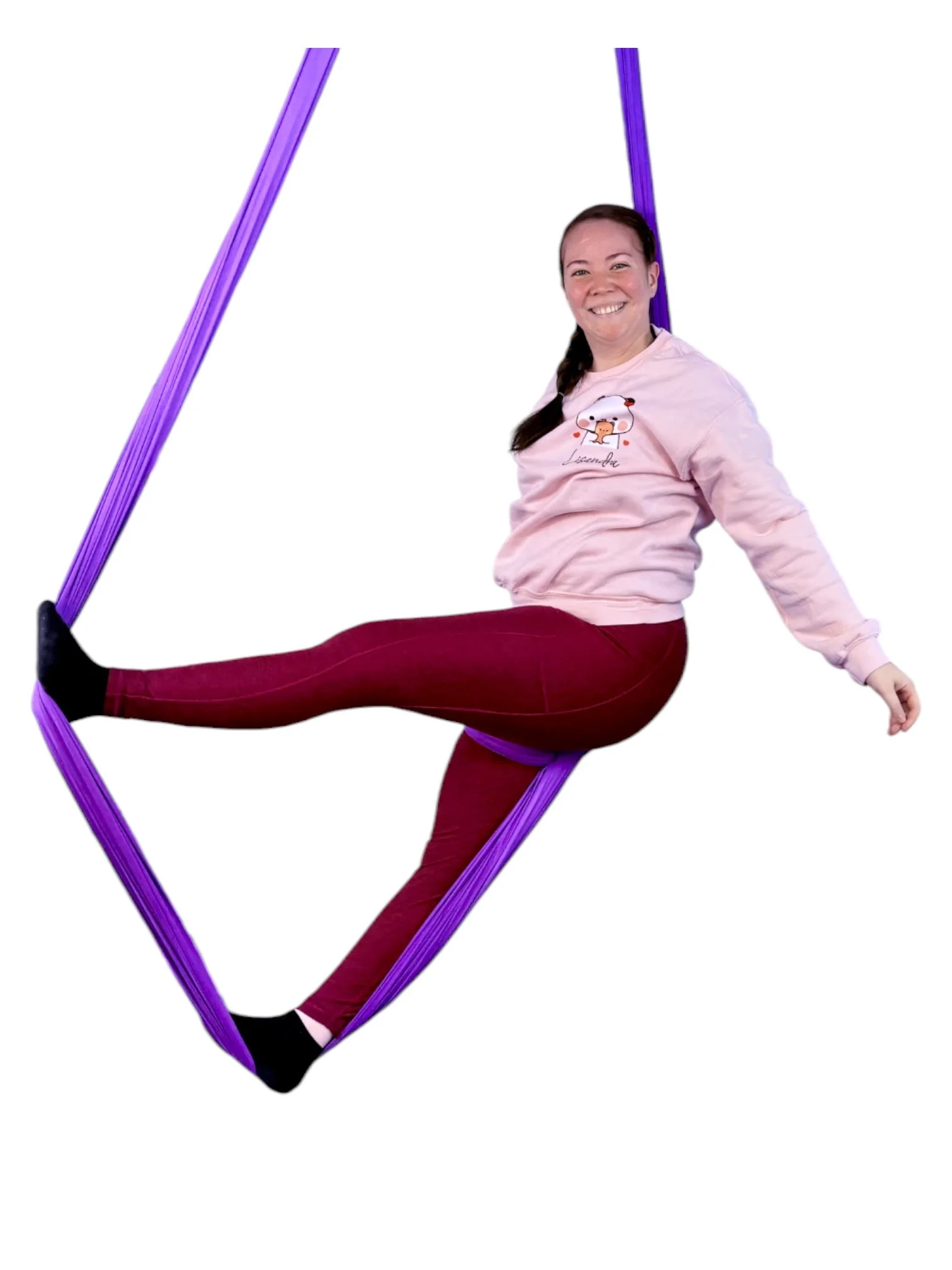 Beginner learning first aerial climb with proper technique