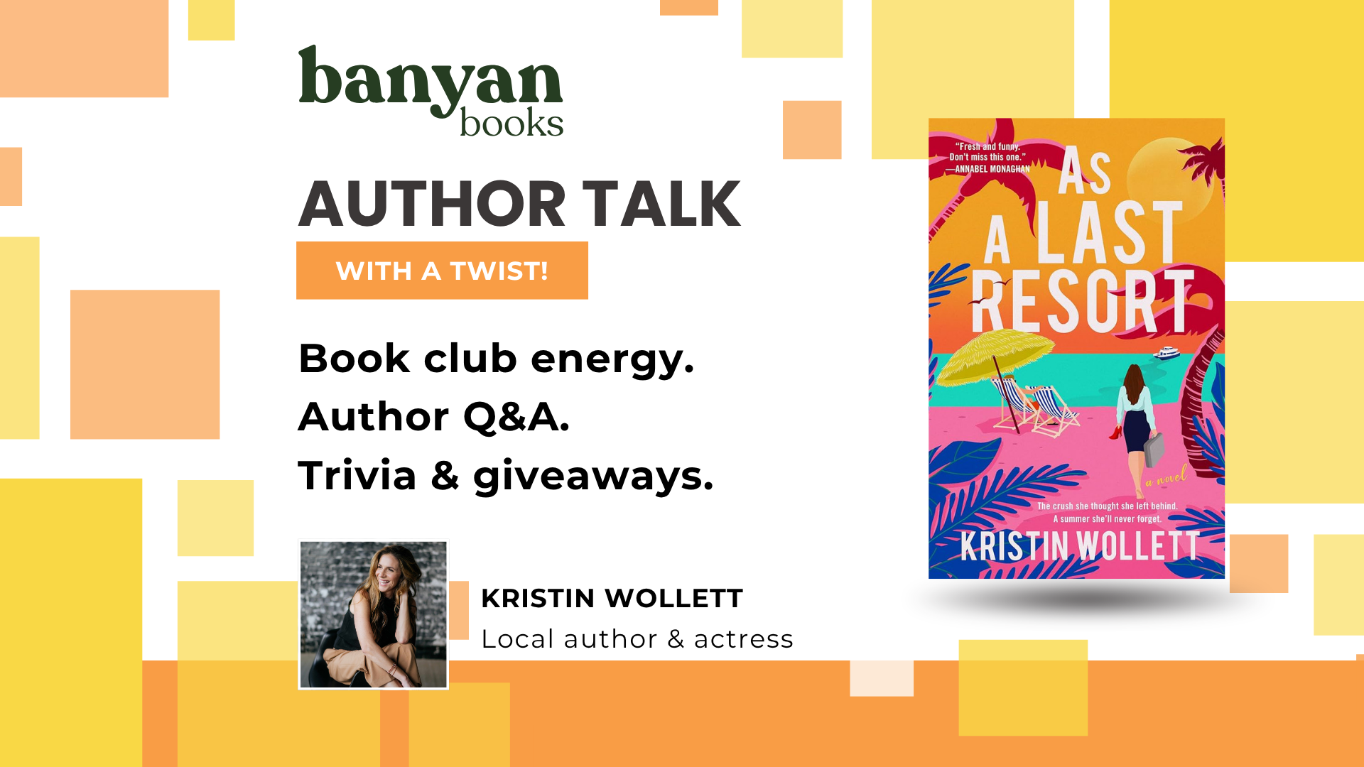 As a Last Resort: Author Talk & Book Club