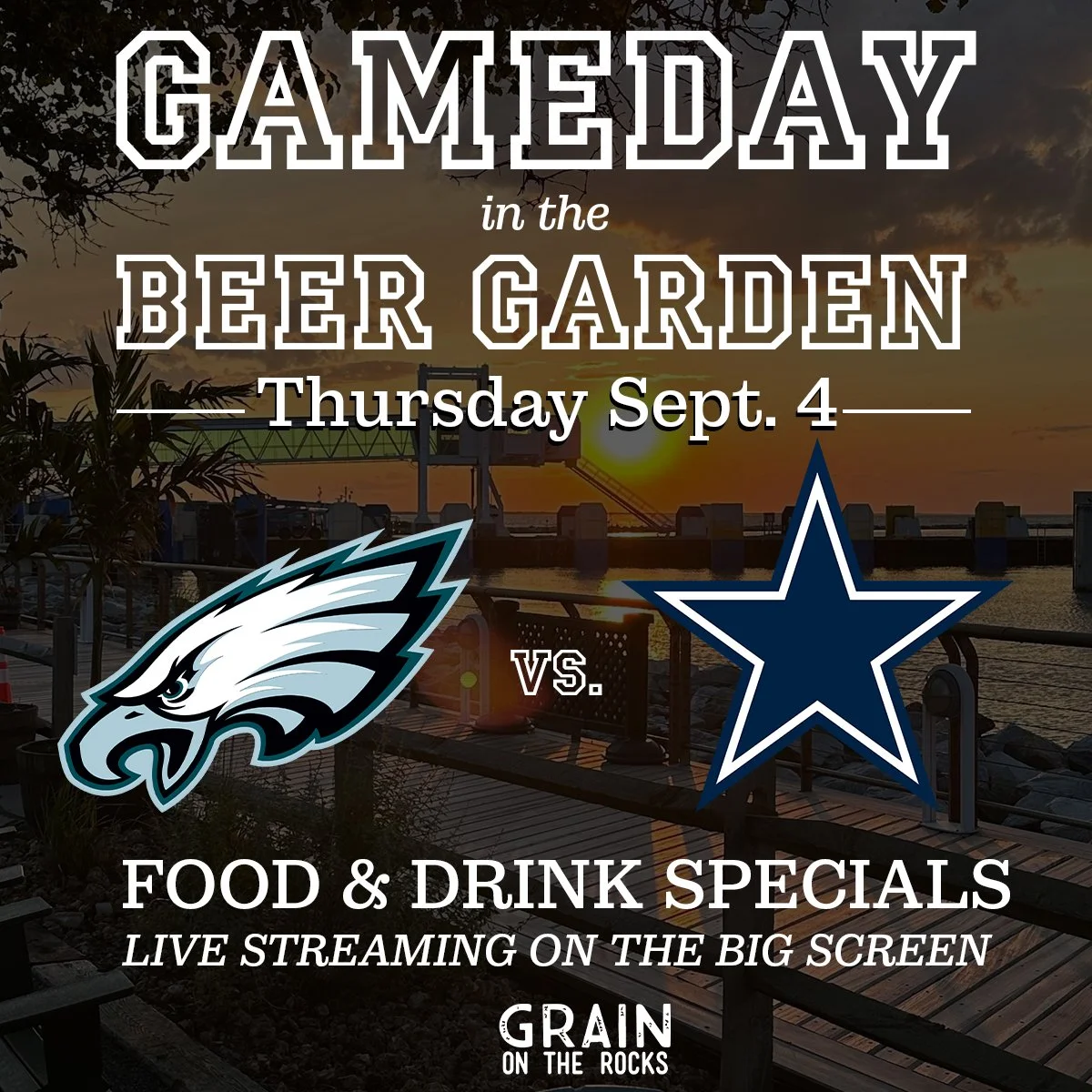 Eagles 🏈 Cowboys in the 🍺 Beer Garden