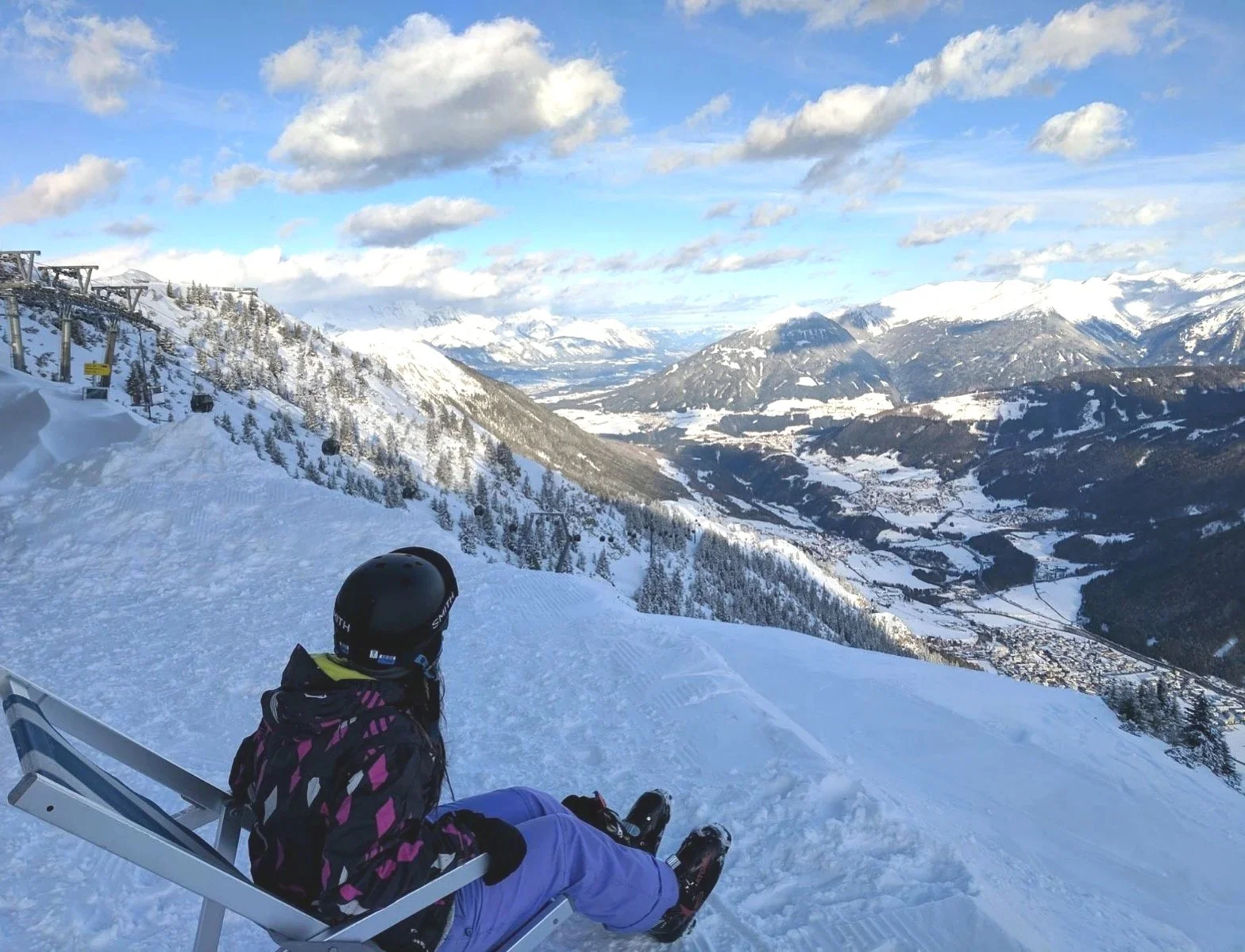 Skiing in the Austrian Alps