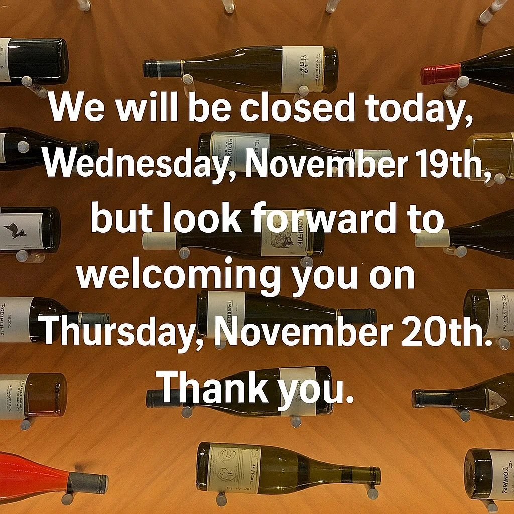 We will be closed today but look forward to welcoming you tomorrow evening!