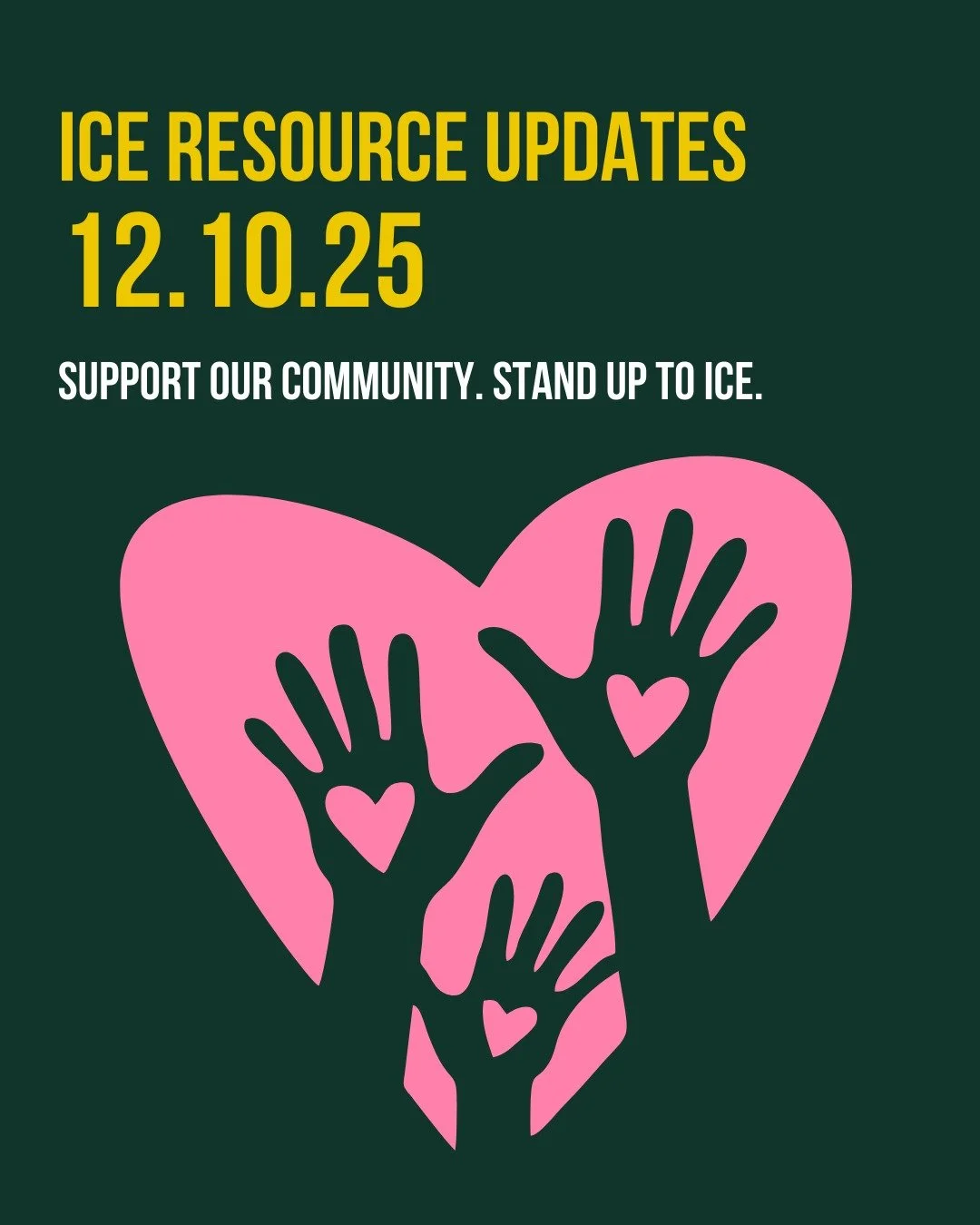 Ready to support your neighbors? Get connected TONIGHT:
💚 Legal observer training at @whittierelementaryschool to support Whittier Elementary families
💚 National Zoom ICE watch training

Plus, @ayadaleads halal food drive for Somali neighbors!

Lin