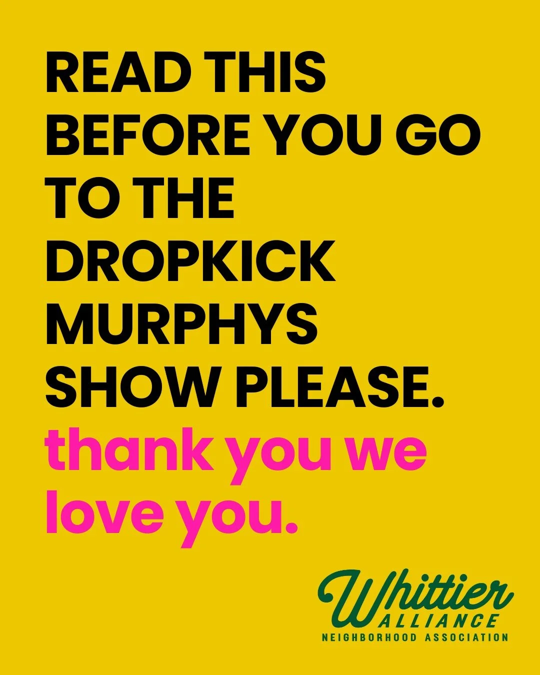 🧠 KNOW BEFORE YOU GO! 🧠

We are so excited for the @dropkickmurphys show @dasblackforest this Friday (3/6) from 2-8pm!

We want you to have a great time, eat good food, and support @nhn_tc, Show Up For Eat Street, and @immigrantlawcentermn. 

Read 