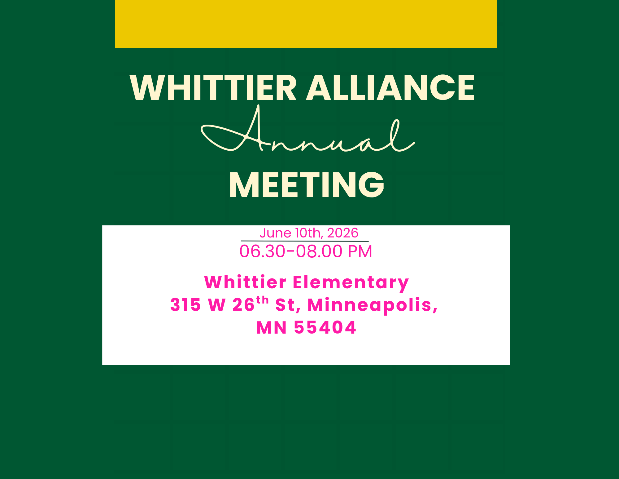WA Annual Meeting