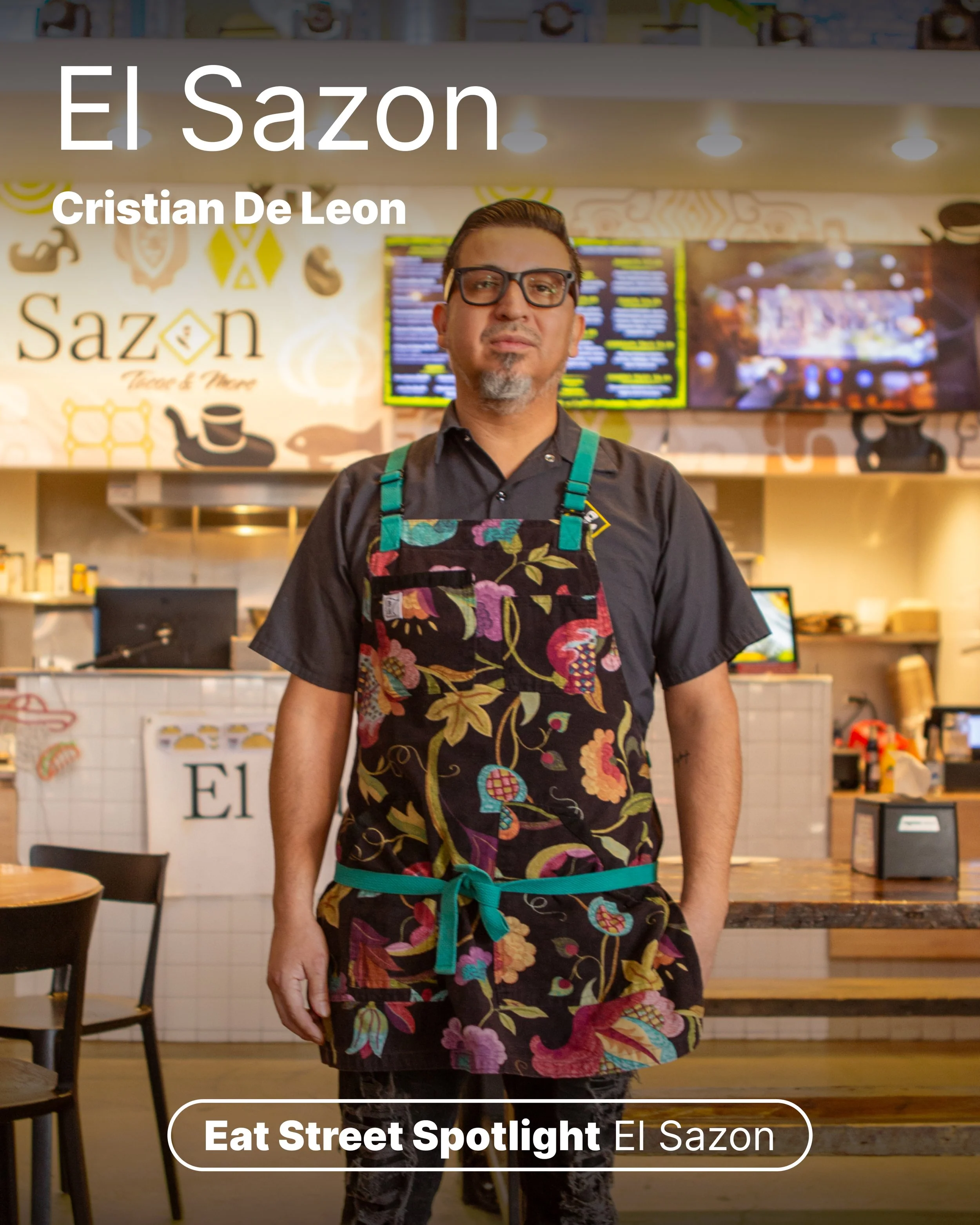 Cristian DeLeon has been in the Twin Cities for 24 years and opened El Sazon Taco at East Street Crossing four years ago. 

To Cristian, this neighborhood is what America is - a fun community where people from different parts of the world come togeth