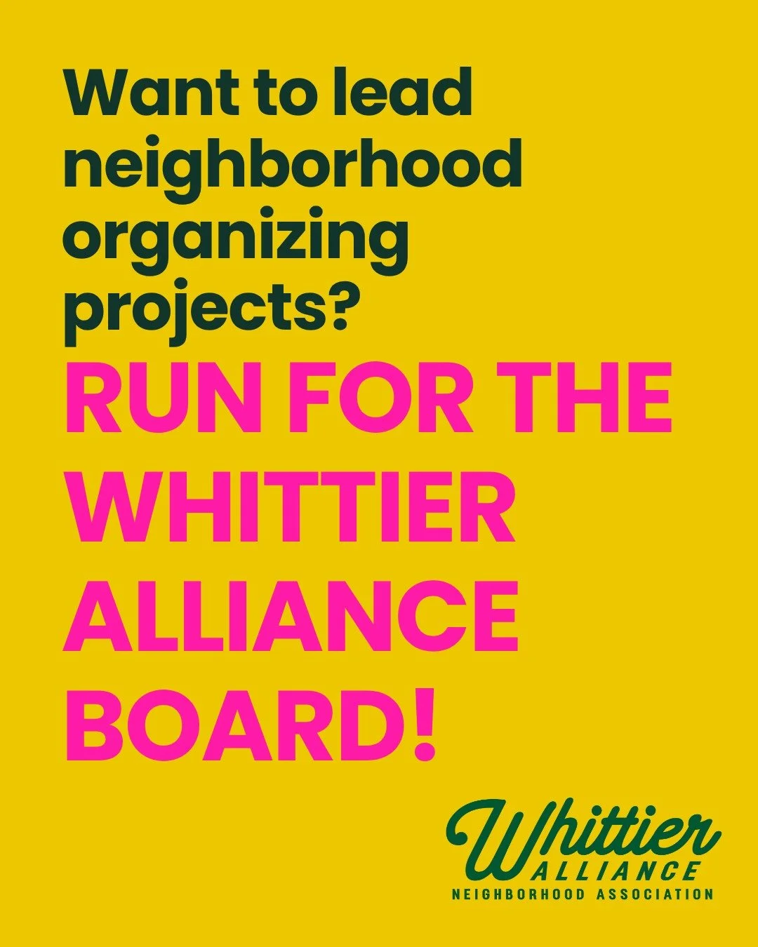 If the past six months have shown anything, it's that there are SO MANY amazing organizers in Whittier.

💚 Did you help make your block more connected?
💚 Create a new volunteer structure?
💚 Build a little free food shelf?

Then we want you on our 