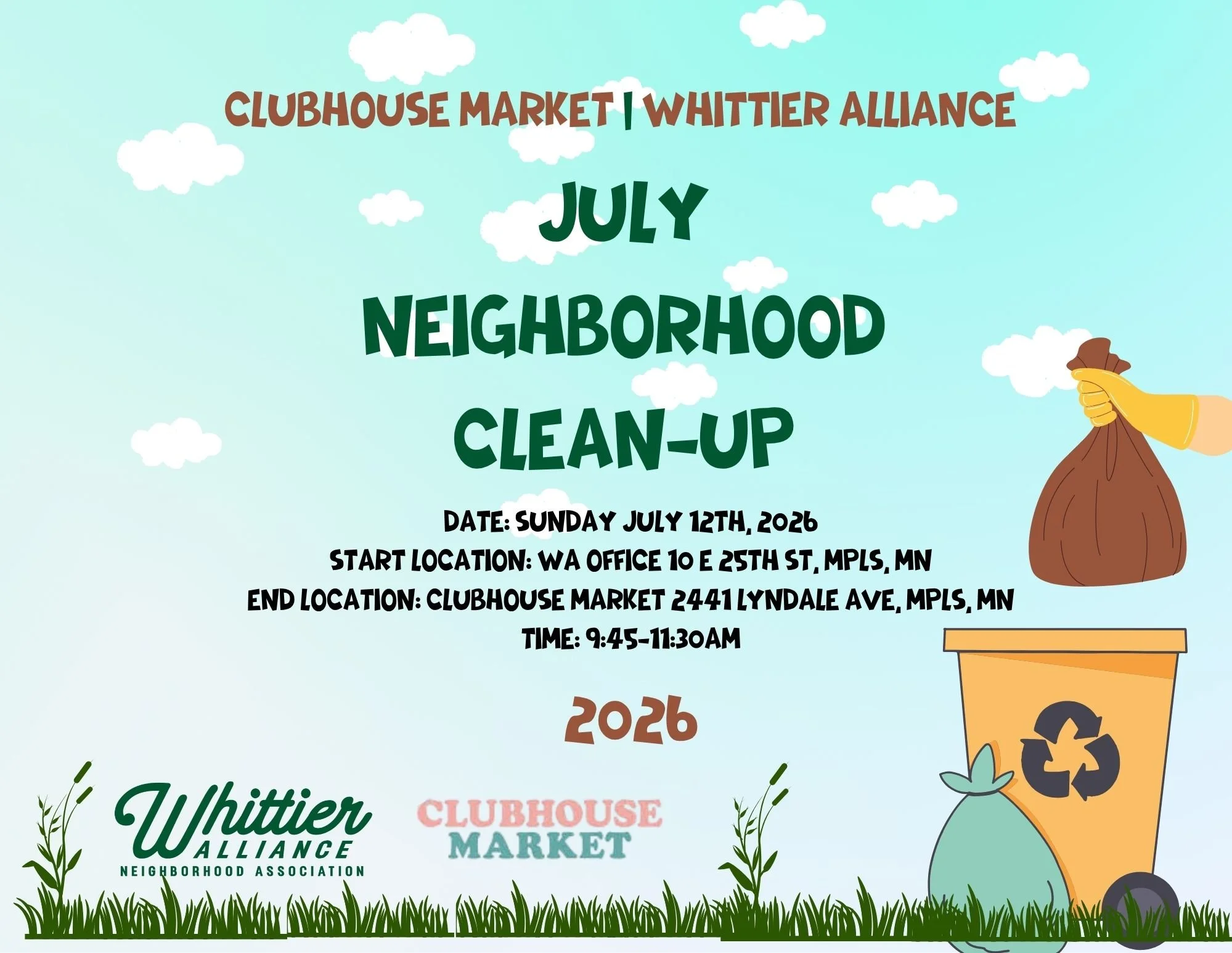 July Neighborhood Trash Clean-Up