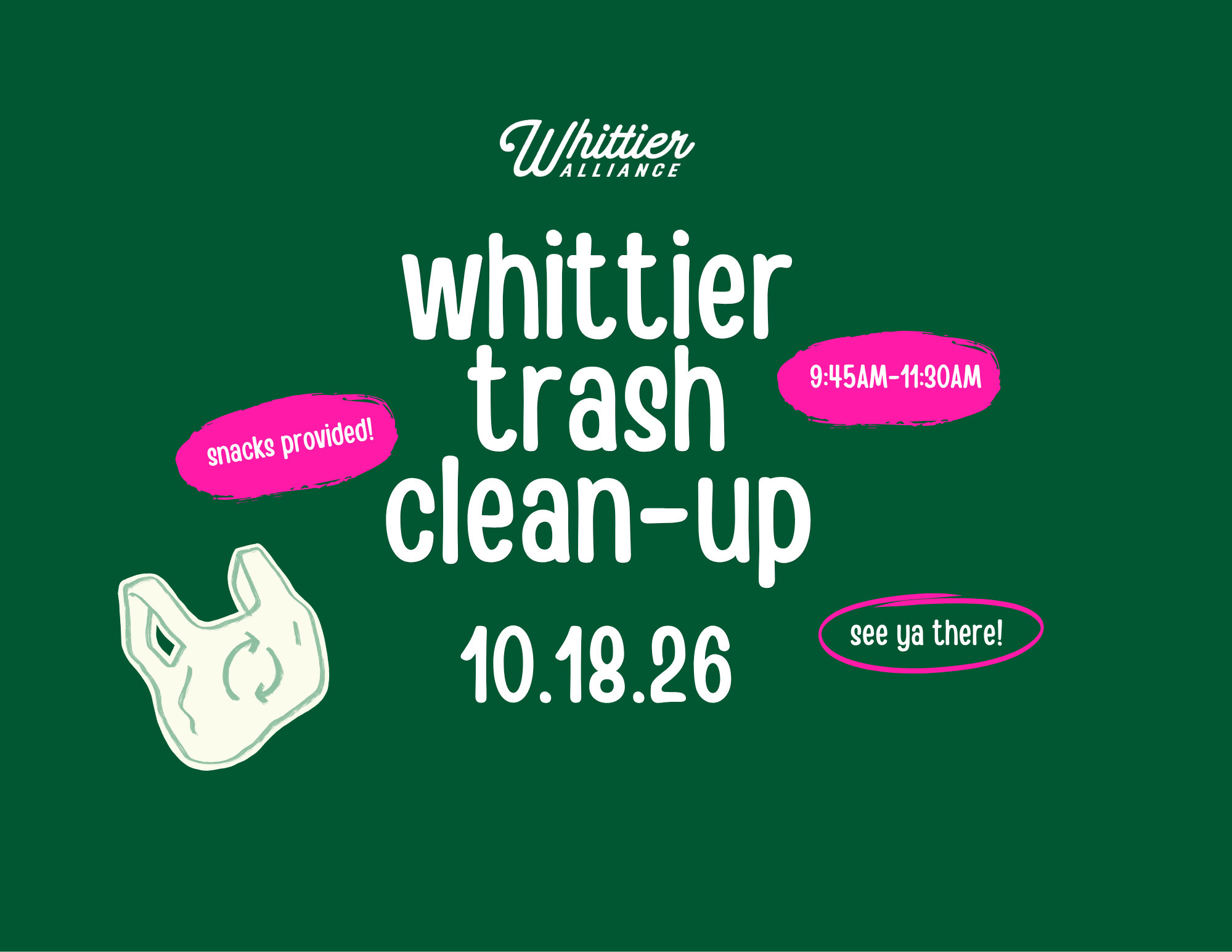 October Neighborhood Trash Clean-Up