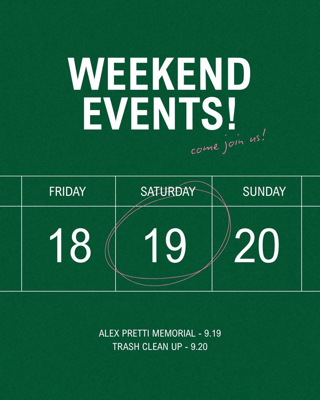 It's a busy weekend in Whittier!

Join us Saturday (9/19) to think in community about what a long-term memorial for Alex Pretti could look like.
⏰ Saturday, 9/19, 2-5pm 
📍 @yessyoga - 105 E 26th St

Then on Sunday (9/20), meet at the Whittier Allian
