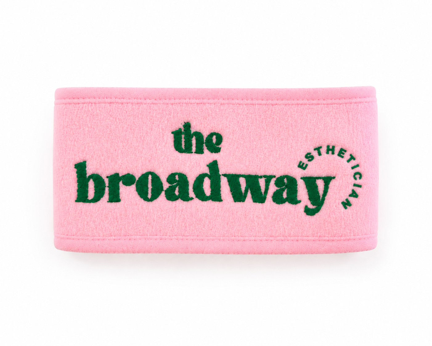 pink + green headband