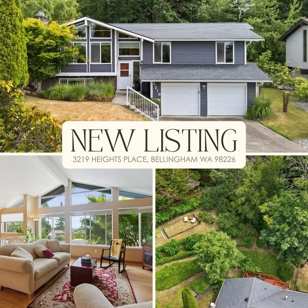 New Listing... ✨
3219 Heights Place, Bellingham WA 98226
Price $795,000
MLS # 2408751
Beautiful setting in Highland Heights. Centrally located, close to Downtown Bellingham &amp; Bloedel Donovan Park. This light-filled 4 bedroom, 3 bathroom home feat