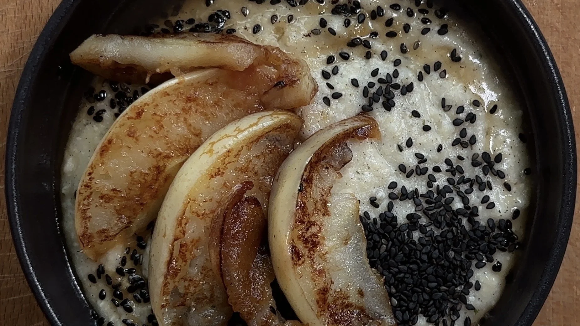 Millet Porridge With Seared Apples