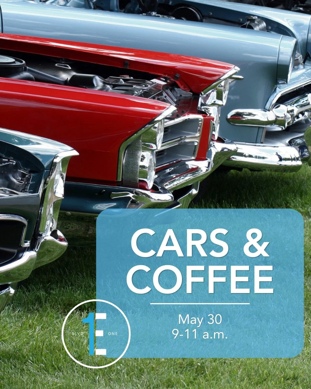 Cars + Coffee is coming to the Exchange at Boulevard One! 🚗☕

Kickstart your day with a morning filled with standout vehicles, coffee, and community! 

Enjoy free drip coffee and 10% off everything else from Logan House Coffee. Plus, the first 20 pa