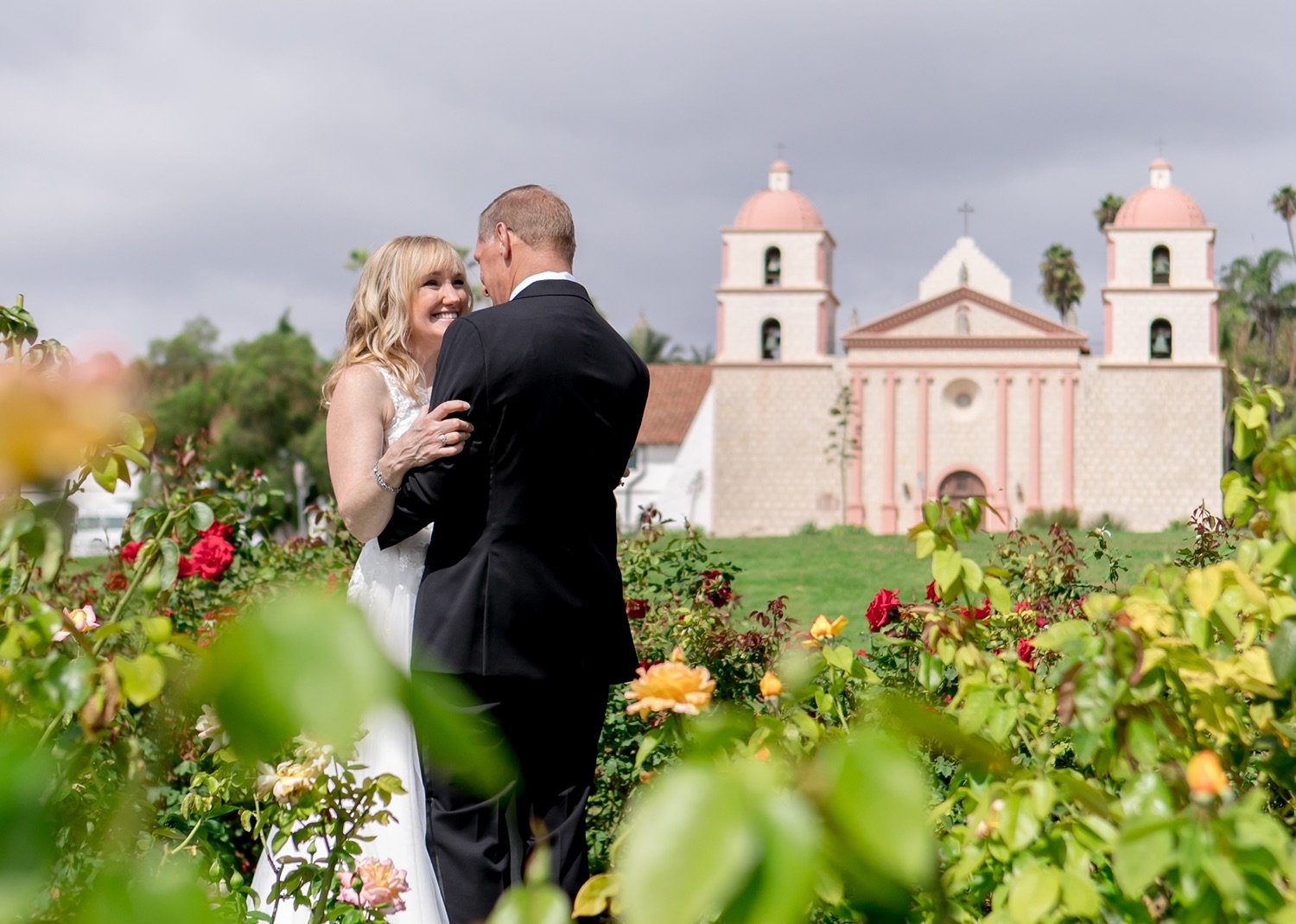 Elopement wedding in Mission Rose Garden