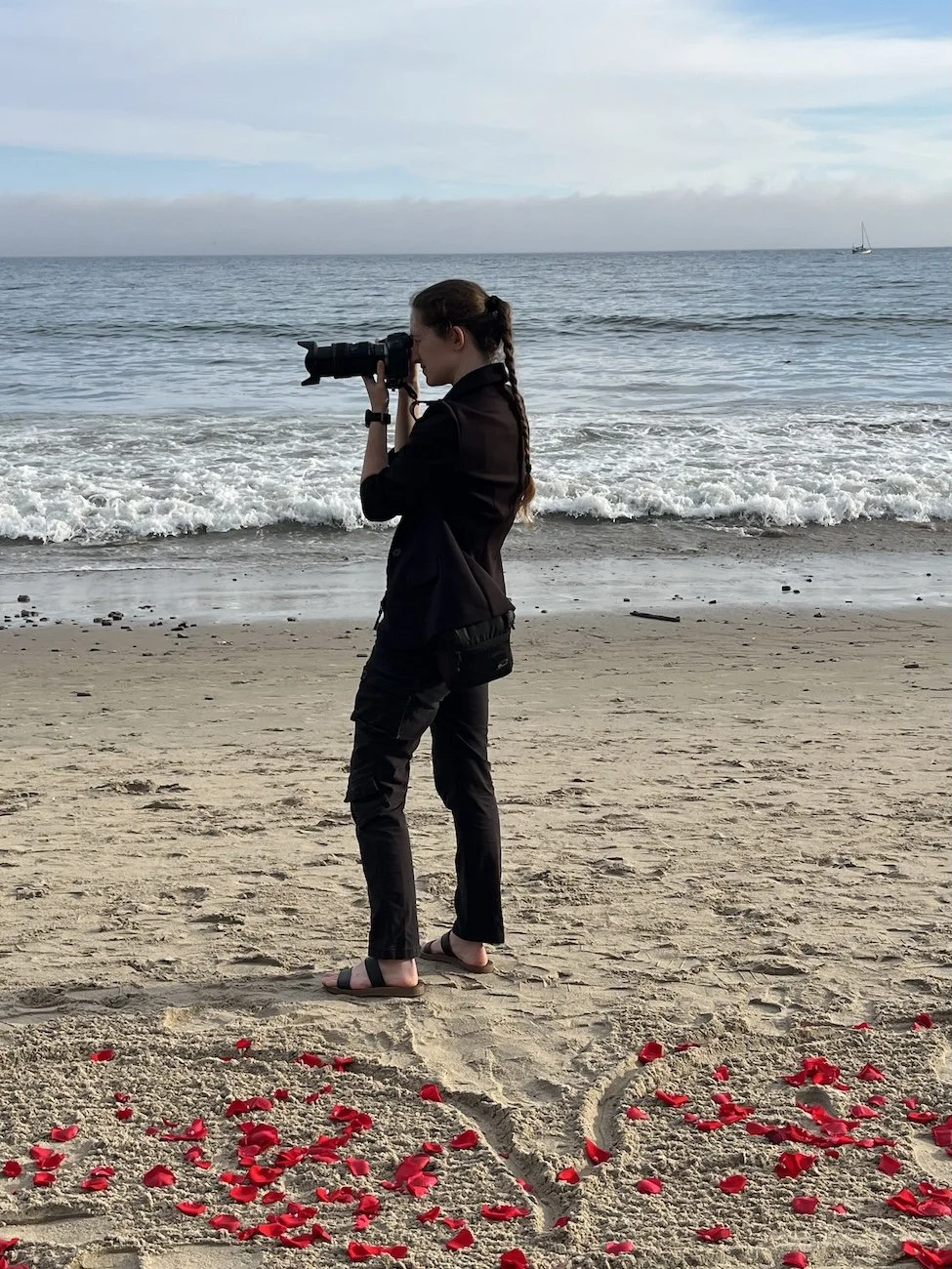 Santa Barbara elopement wedding photographer at Butterfly Beach