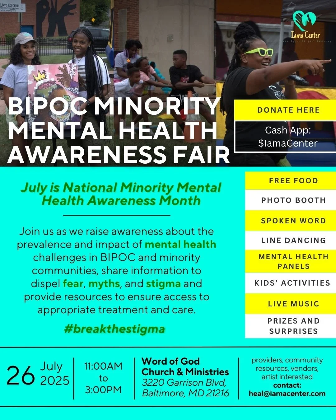 BIPOC Minority Mental Health Awareness Fair