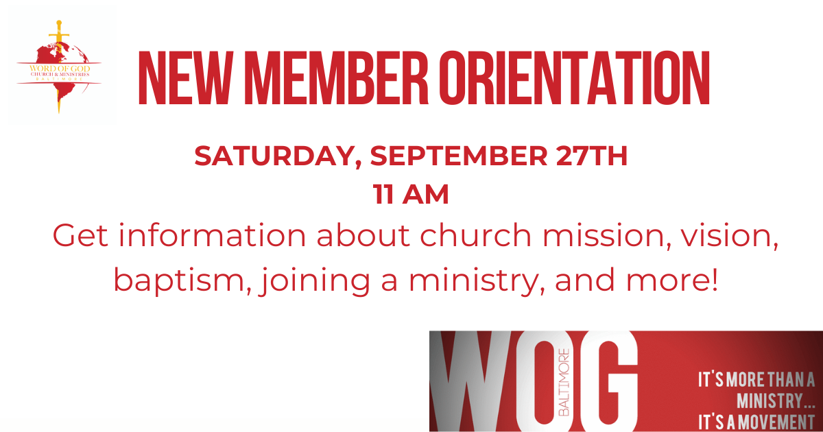 New Member Orientation