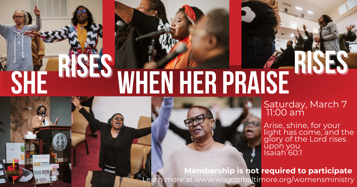 She RISES when her praise RISES