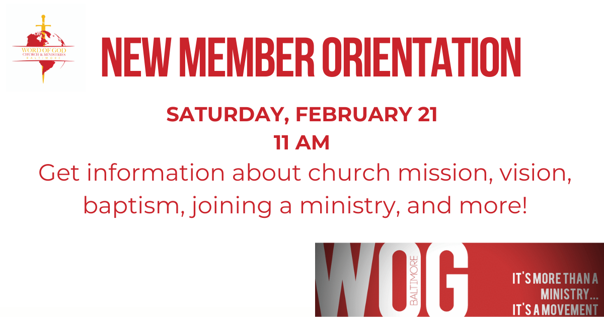 New Member Orientation 