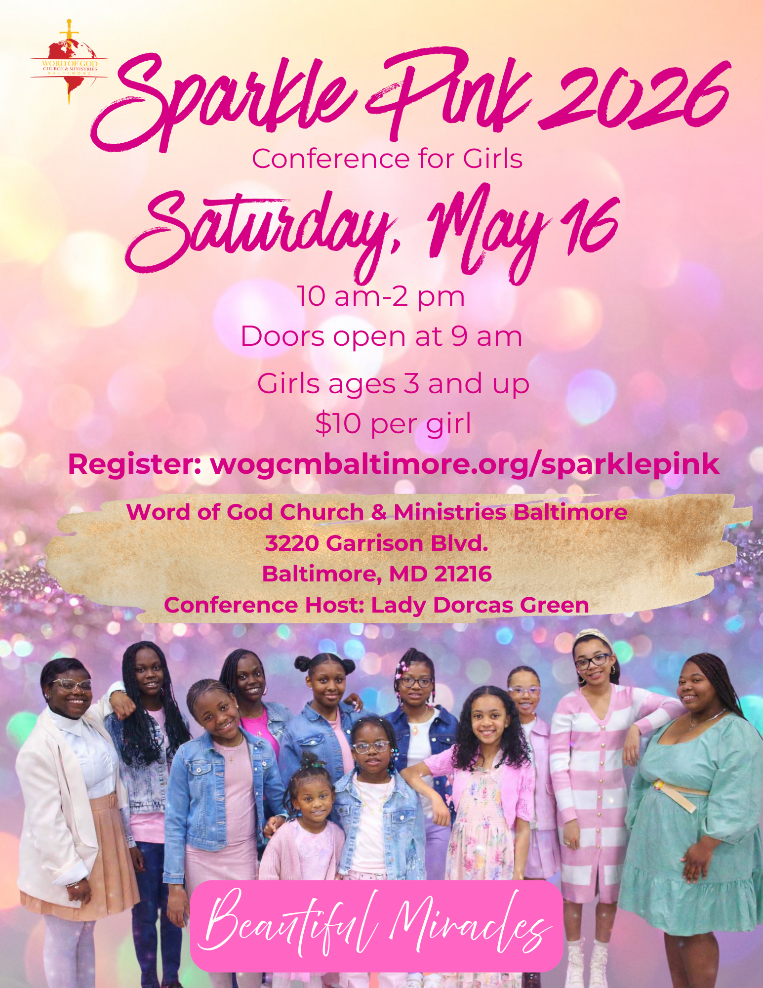 Sparkle Pink Girls Conference