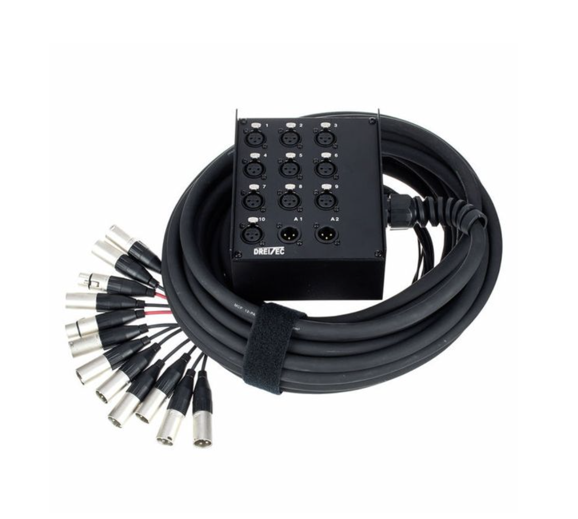 Stagebox 10m Multikabel 10/2