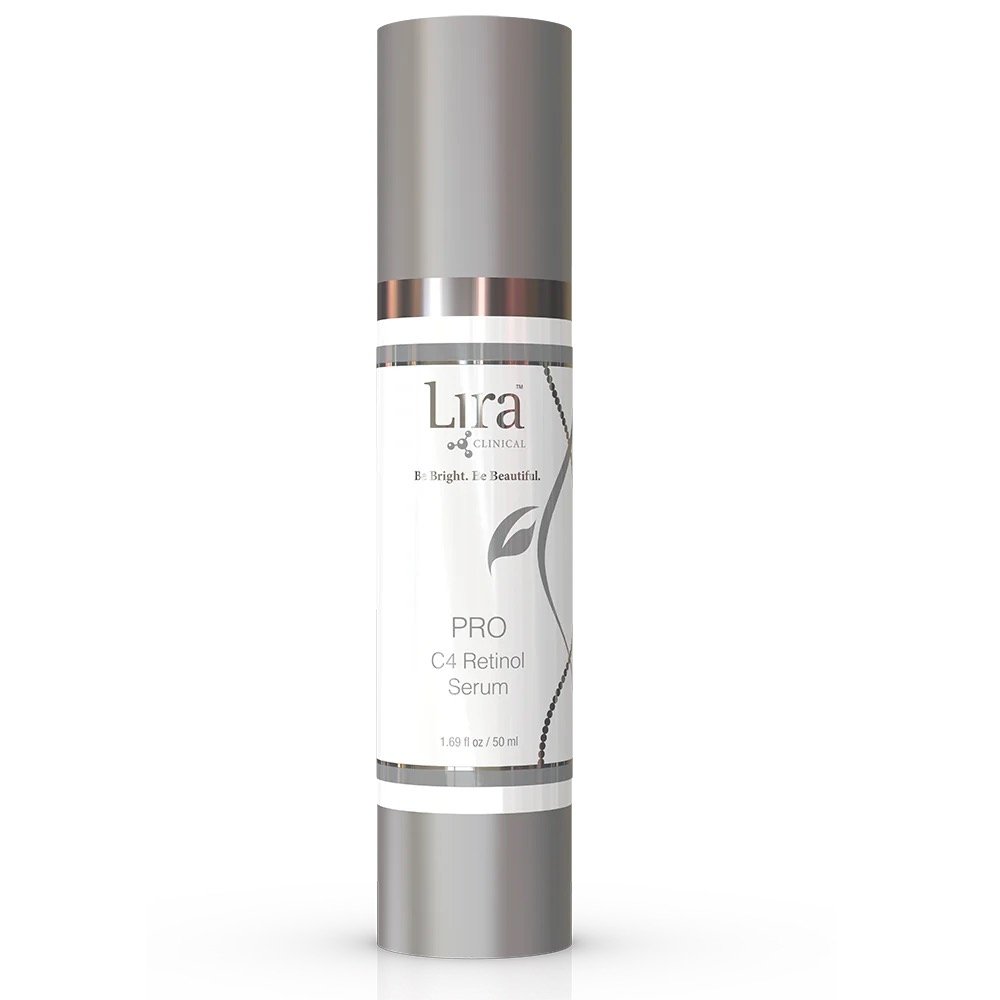 Lira's Pro-E skin care products displayed on a clean, white background, showcasing various bottles and jars.