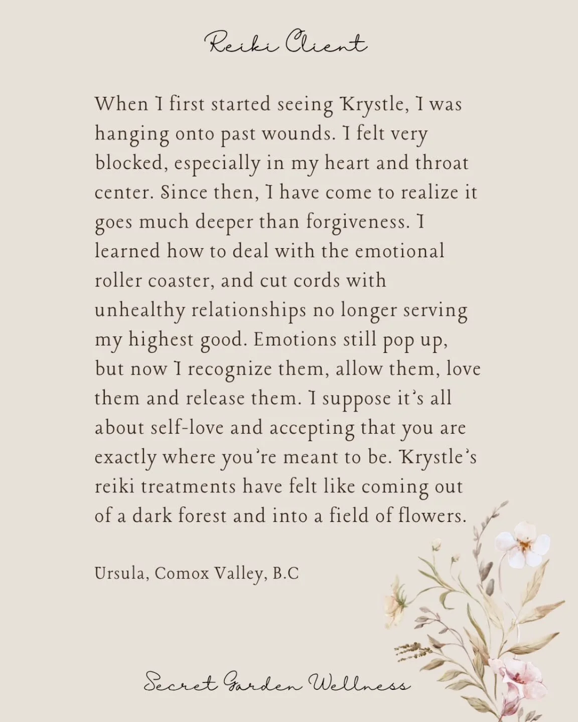 Some reiki love from a wonderful client. 💛✨️

During my time as a reflexologist, I had many women come to me for health related concerns. As a reiki practitioner, I have more women drawn to reiki for emotional support. It's not that reiki isn't very