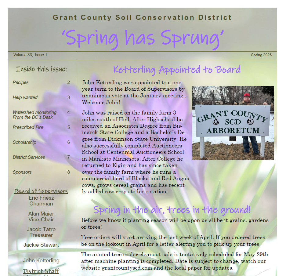 Spring Newsletter