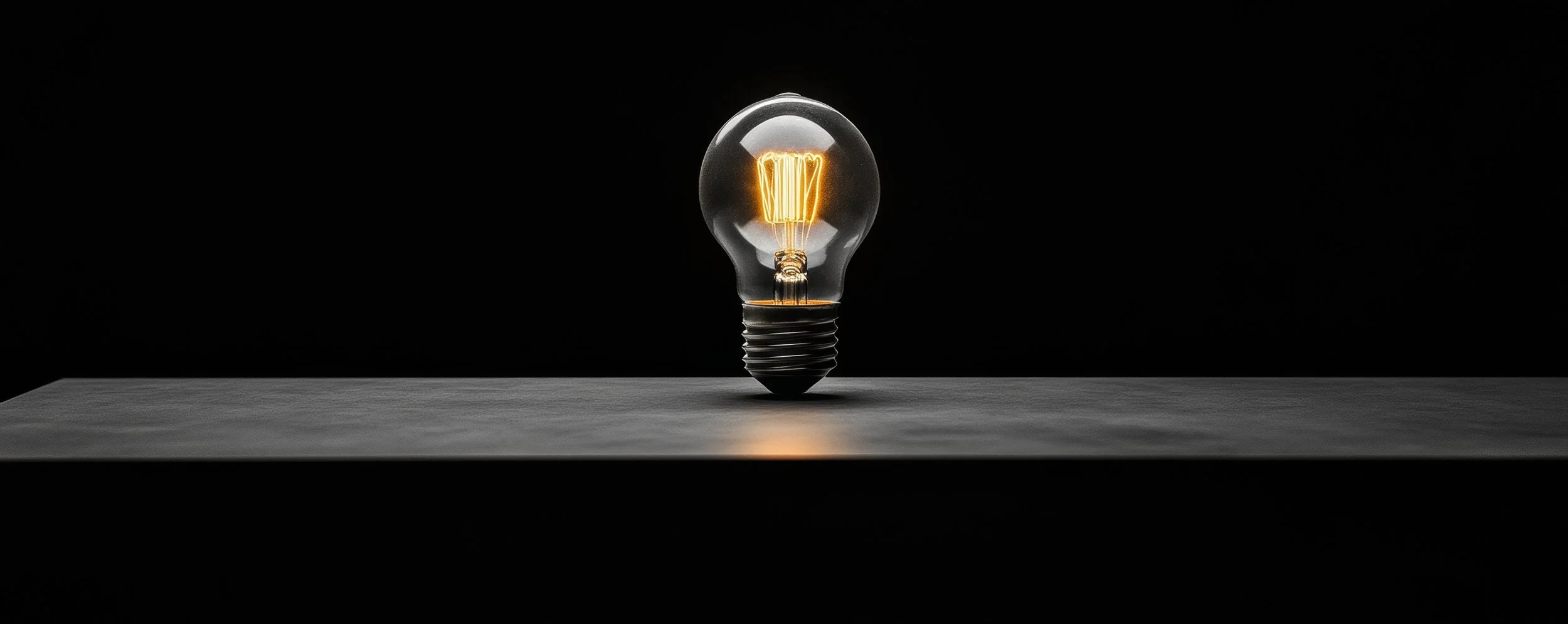 Illuminated light bulb representing the moment to invest in brand building