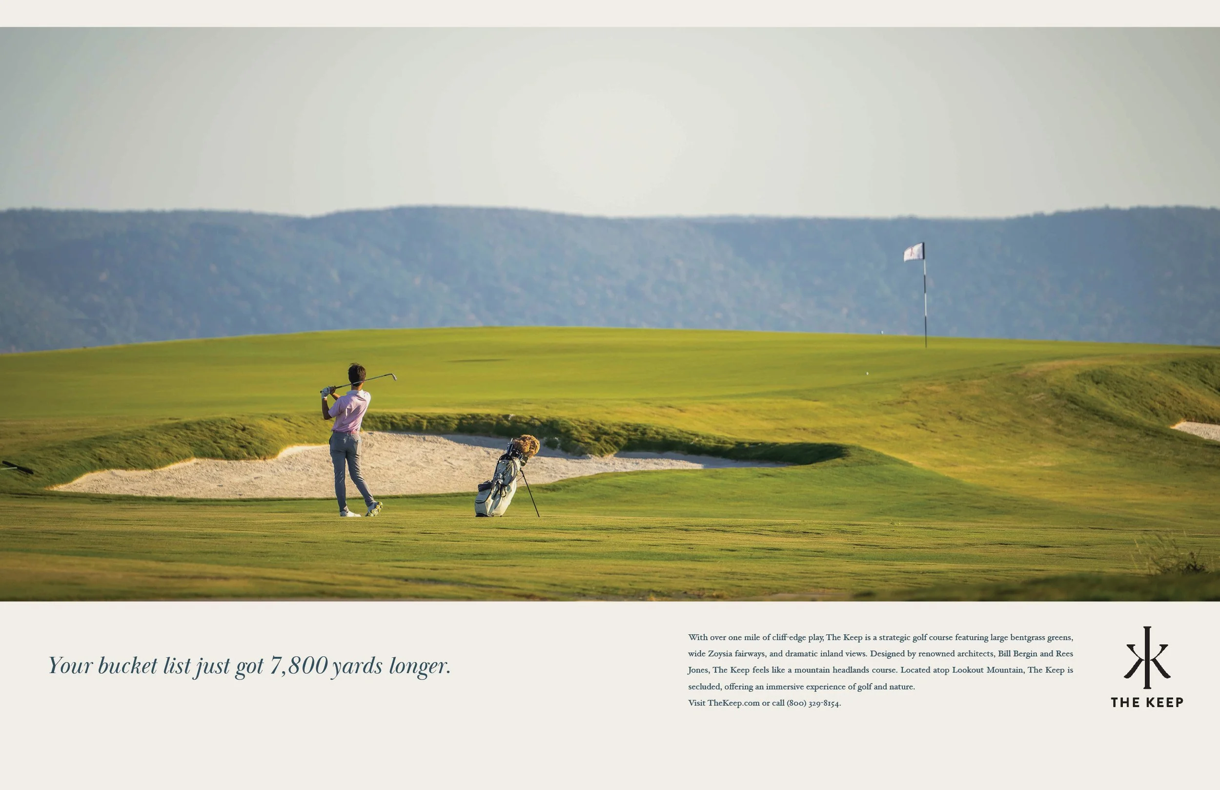 The Keep print advertisement for exclusive golf membership