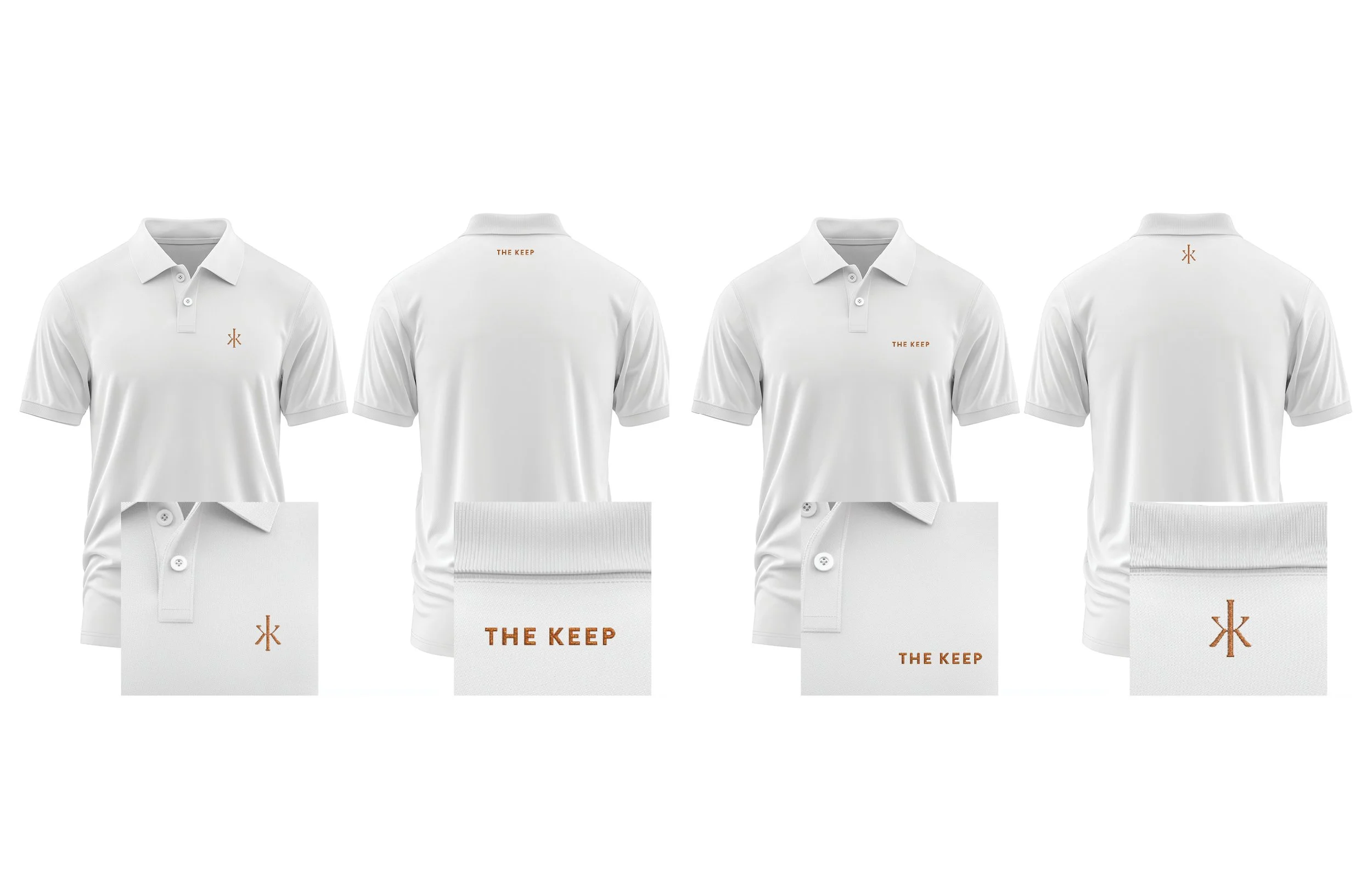 The Keep logo placement standards across brand applications