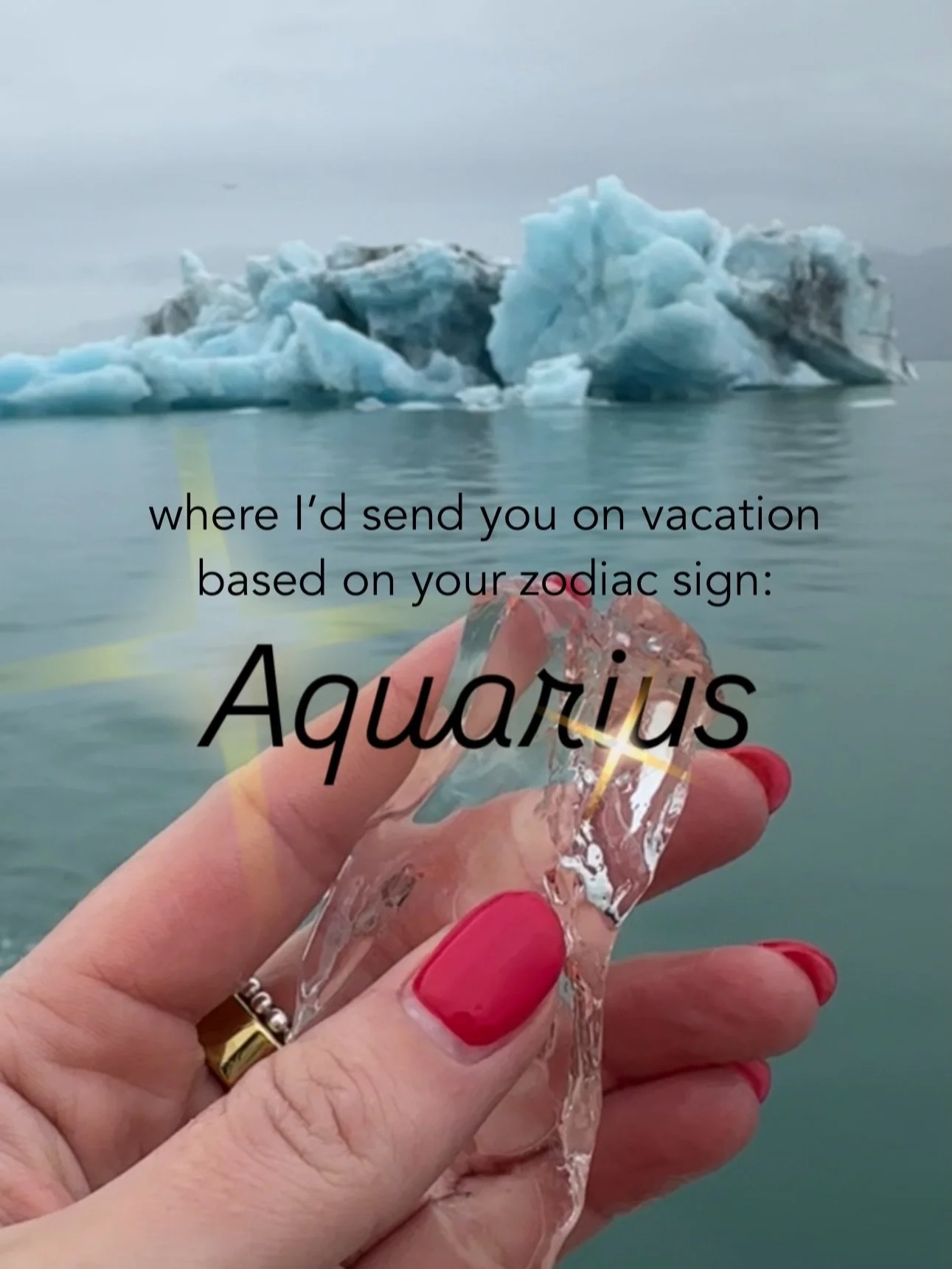 Send this to an Aquarius! ⚡️♒️

#aquarius #zodiacliving #travelideas #iceland