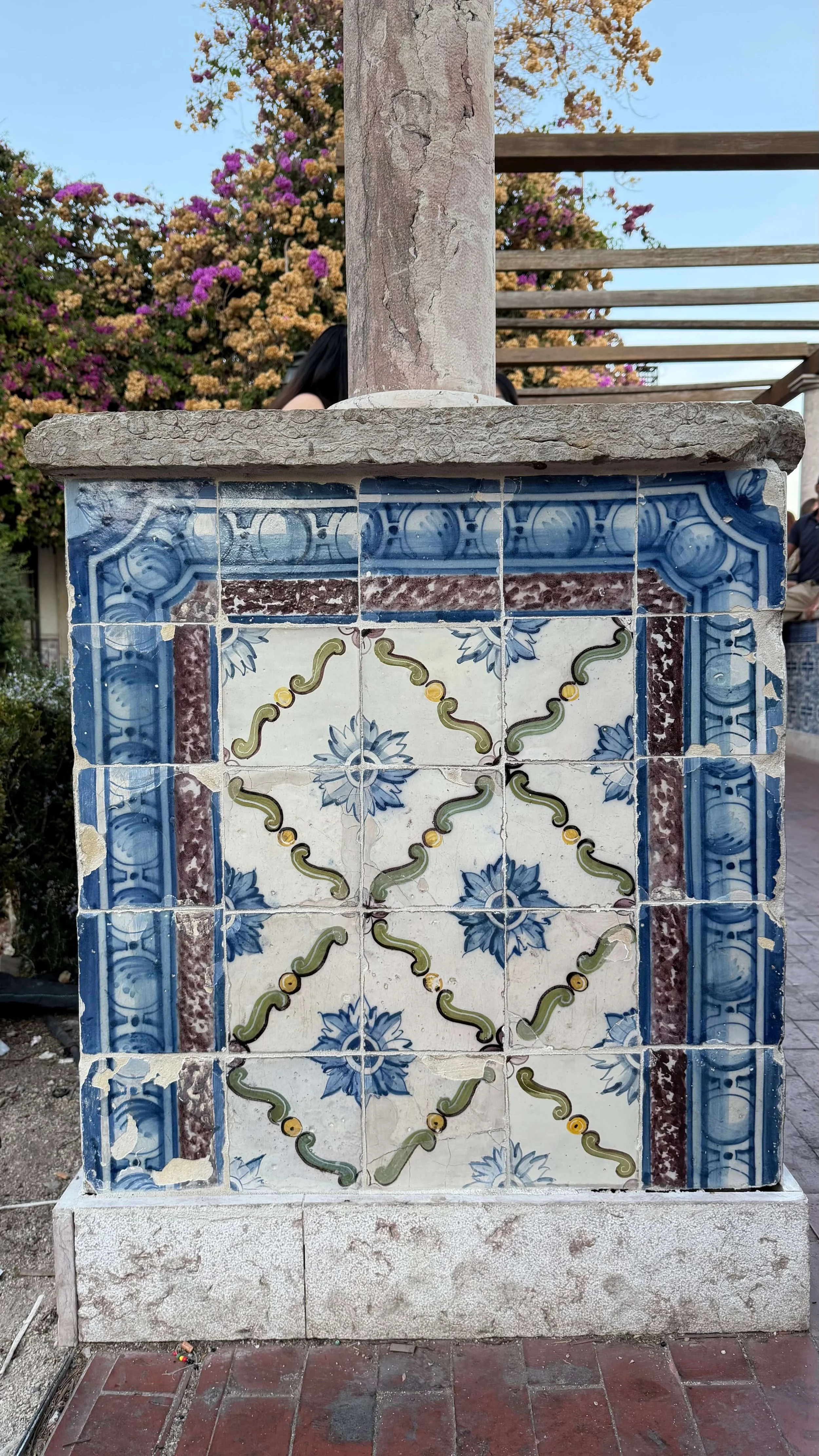 Azulejos Tiles on Post Santa Luzia Miradouro Lisbon Portugal.jpeg