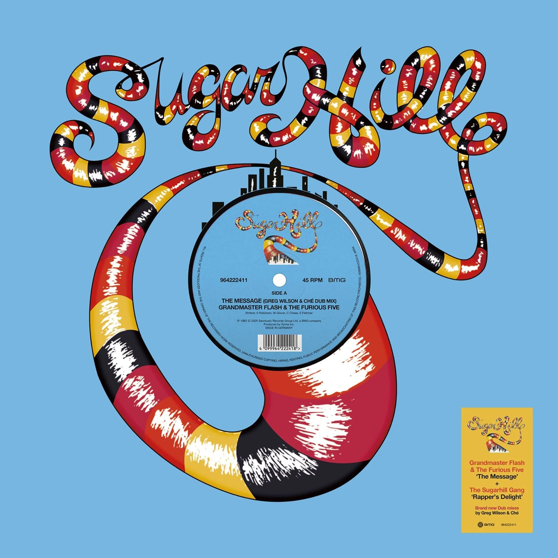 SUGARHILL GANG/GRANDMASTER FLASH - RAPPER'S DELIGHT DUB/THE MESSAGE DUB