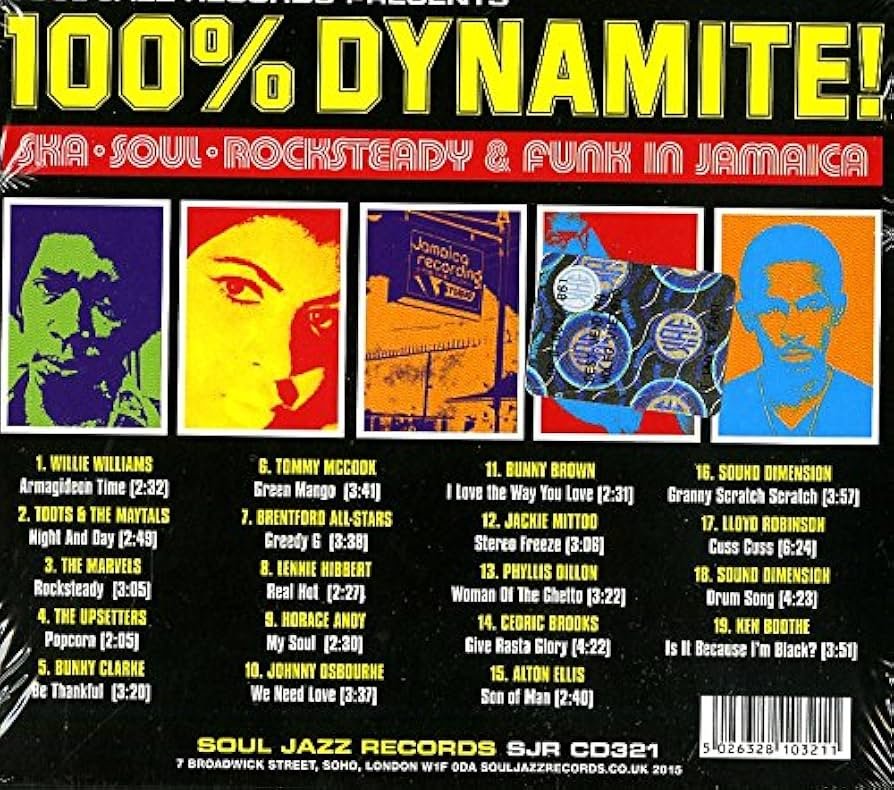 SOUL JAZZ RECORDS - 100% DYNAMITE! SKA, SOUL, ROCKSTEADY AND FUNK