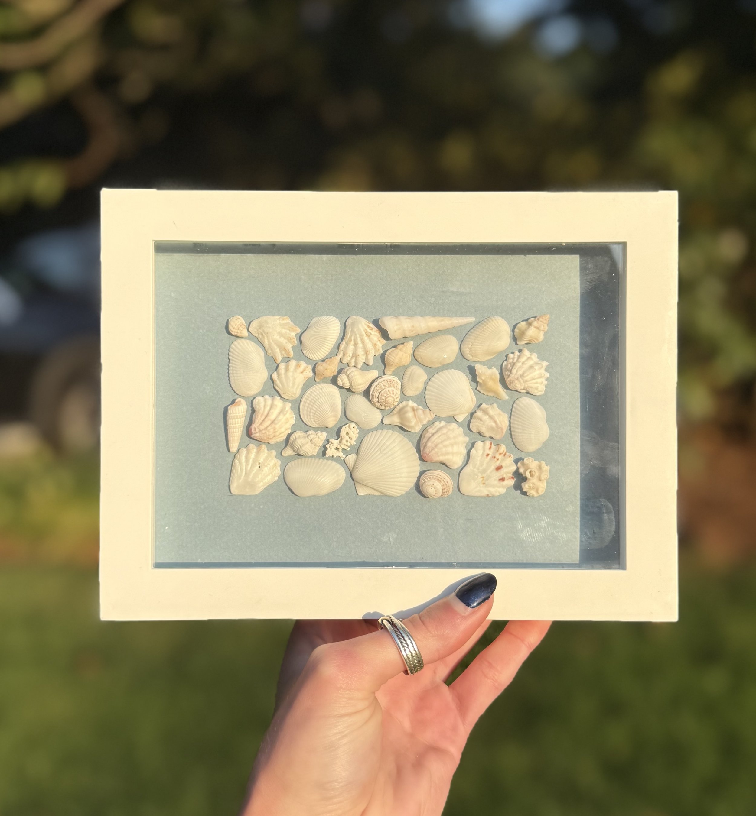 Blue & White Mini Shadowbox