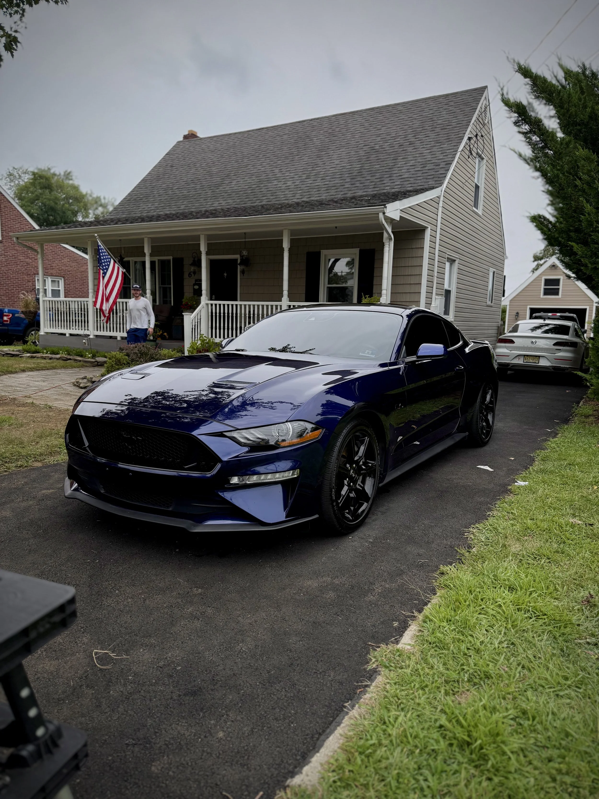 Professional exterior car detailing with hand wash, wheel cleaning, and paint protection by Out of Bounds Detailing in Monmouth County, NJ.