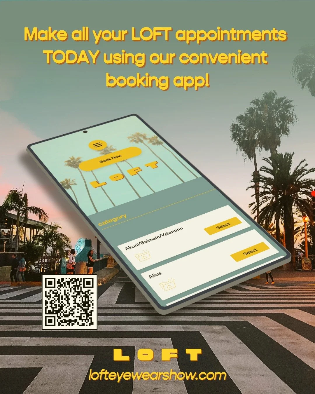Book all your appointments for LOFT Santa Monica on our dedicated booking site and app!

90+ amazing eyewear collections under one roof!

Link in bio

#LoftEyewearShow #SantaMonica #LoftLA #LoftSantaMonica #Eyewear #EyewearLife #EyewearShow #Californ