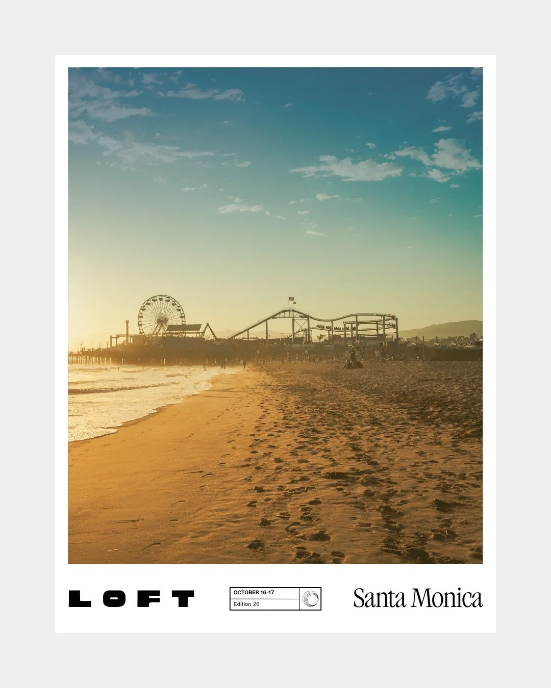 We can't wait to see you in Santa Monica for LOFT in one month!

October 16-17

www.lofteyewearshow.com

#LoftEyewearShow #SantaMonica #LosAngeles #FallShow #EyewearDesignWeek #LoftLA #IndependentEyewear #EyewearShow