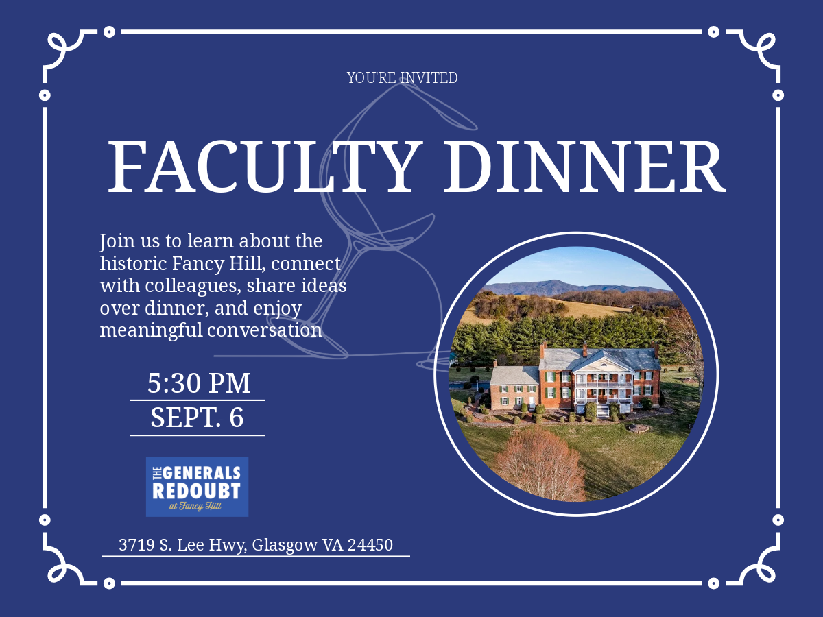 September Faculty Dinner