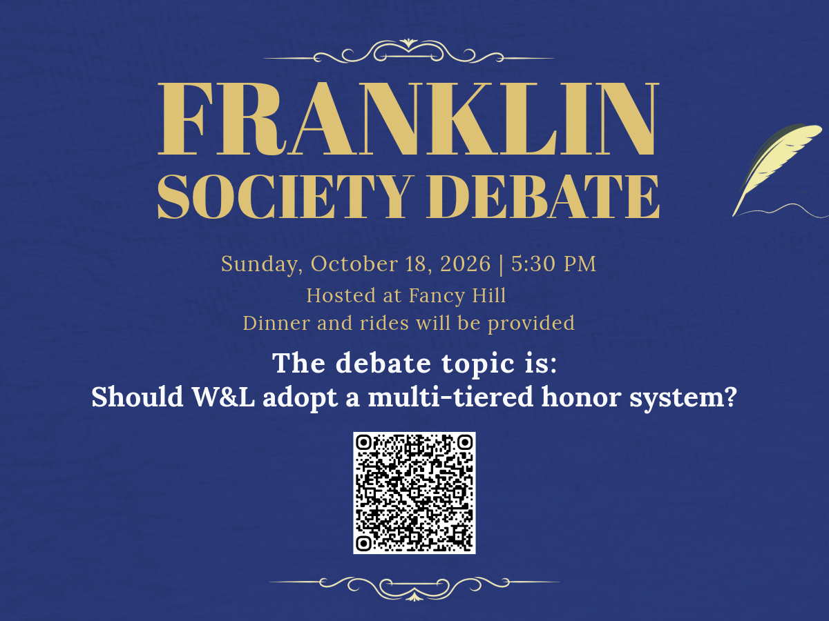 DEBATE: “Should W&amp;L adopt a multi-tiered honor system?”