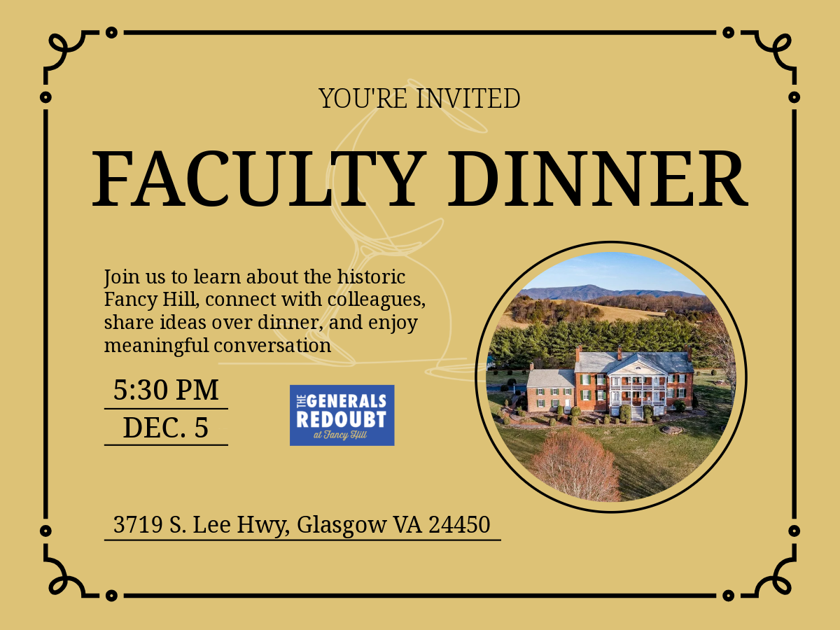December Faculty Dinner