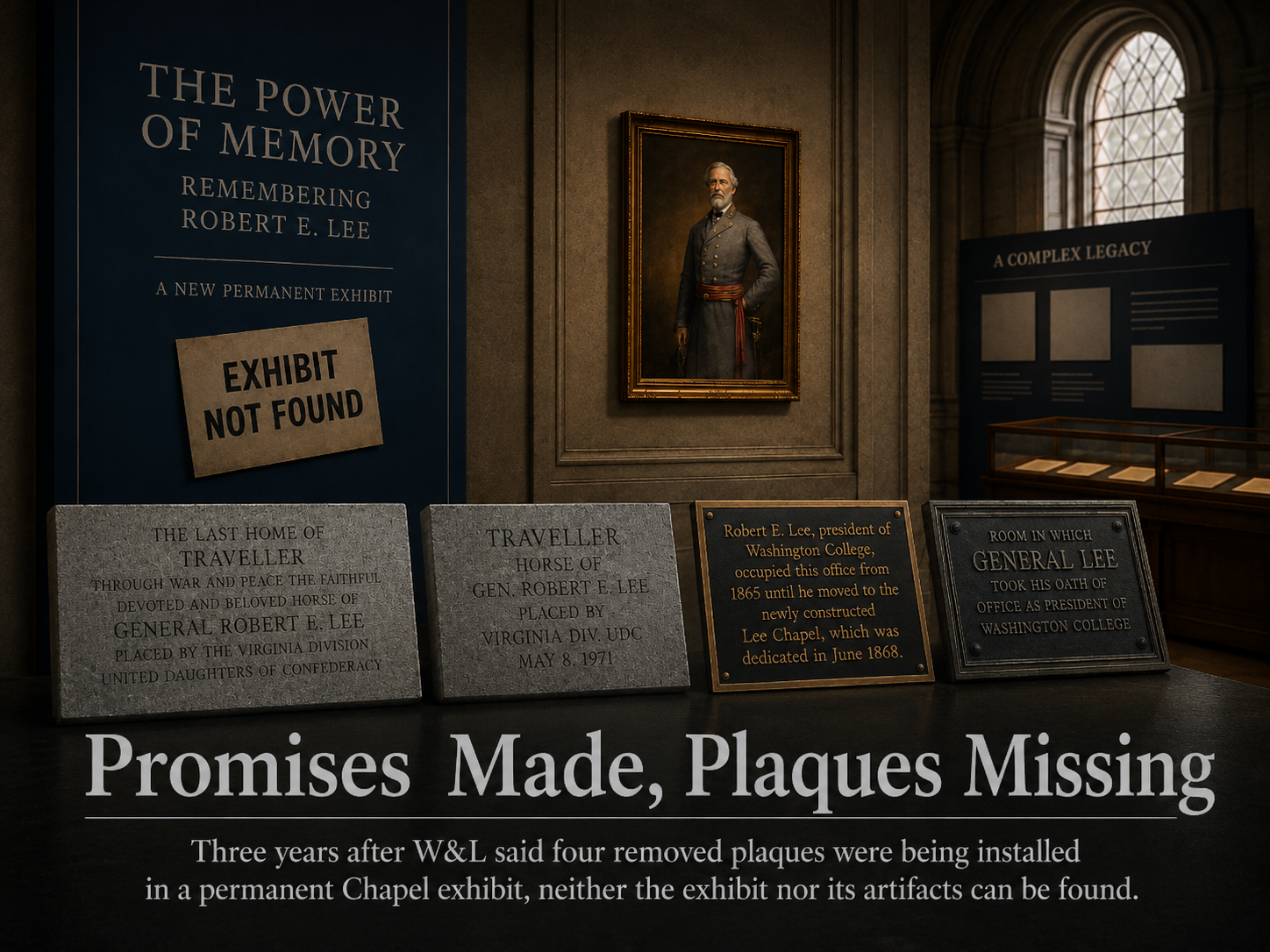 Promises Made, Plaques Missing